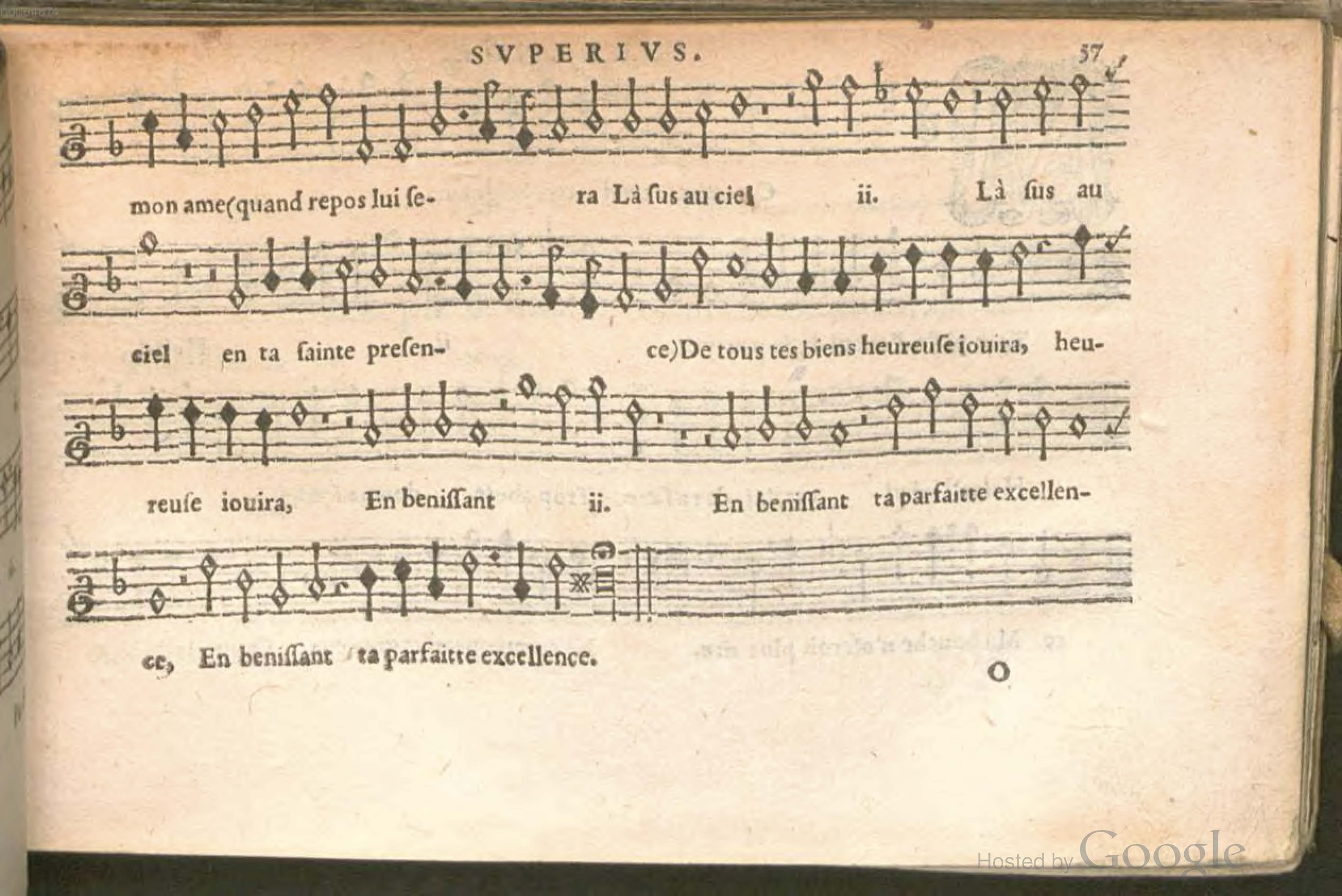 1576 - [Pierre de Saint-André] - Trésor de musique d’Orlande de Lassus Superius - BSB Munich