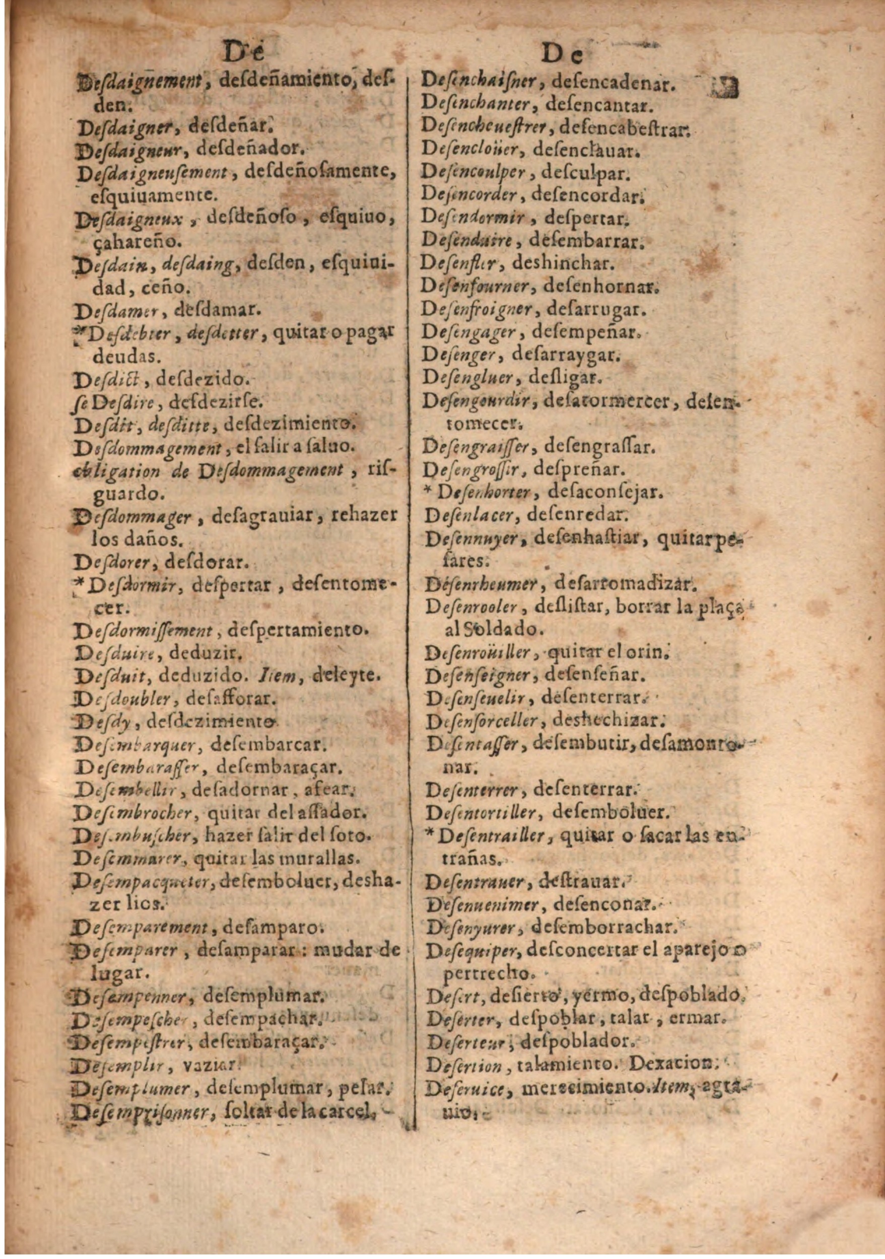 1645 - A. de Sommaville et A. Courbé - Trésor des deux langues espagnole et française (Seconde partie) - BSB Munich 1645 - A. de Sommaville et A. Courbé - Trésor des deux langues espagnole et française (Seconde partie) - BSB Munich