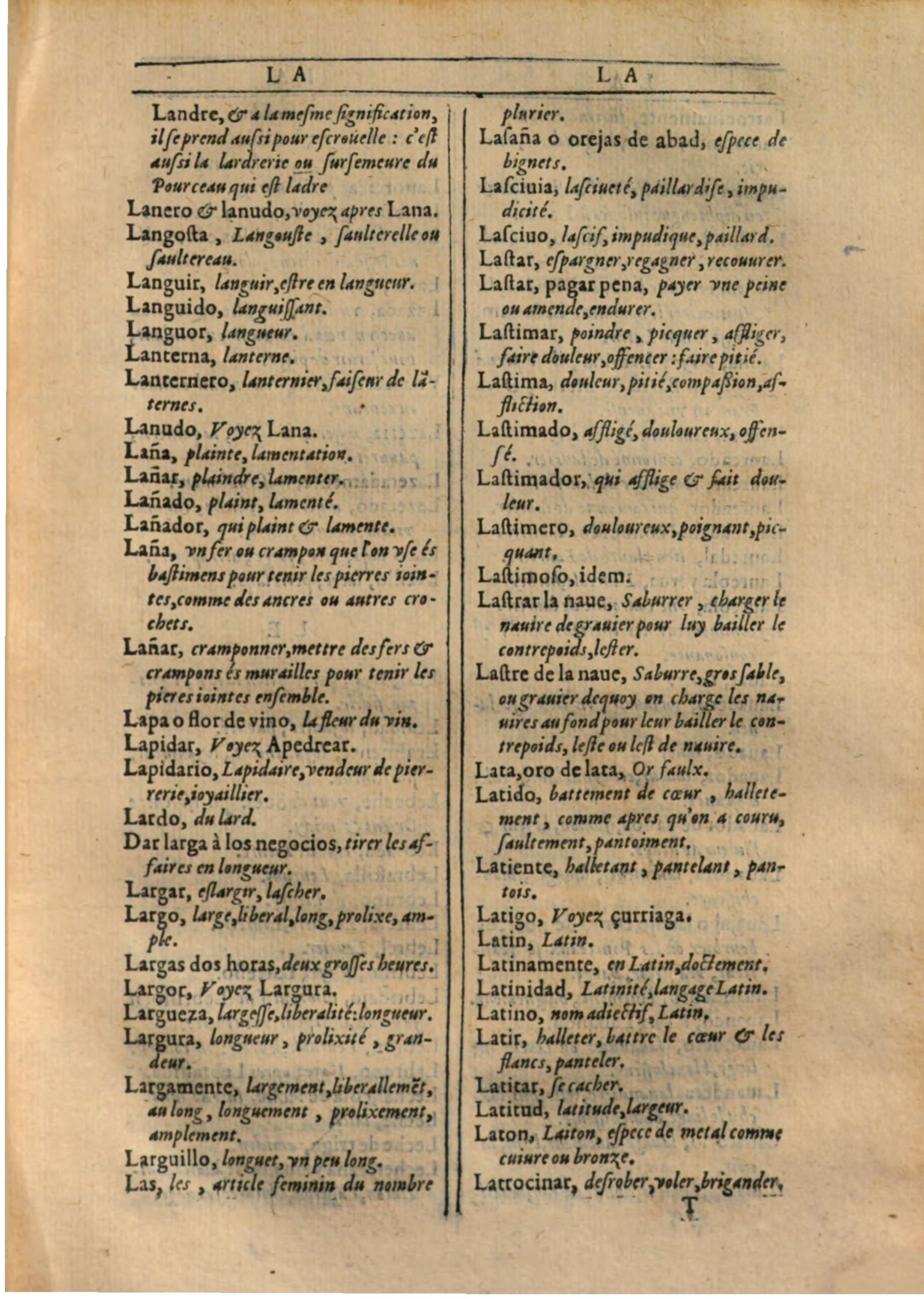 1607 - Marc Orry - Trésor des deux langues espagnole et française (Première partie) - BSB Munich 1607 - Marc Orry - Trésor des deux langues espagnole et française (Première partie) - BSB Munich