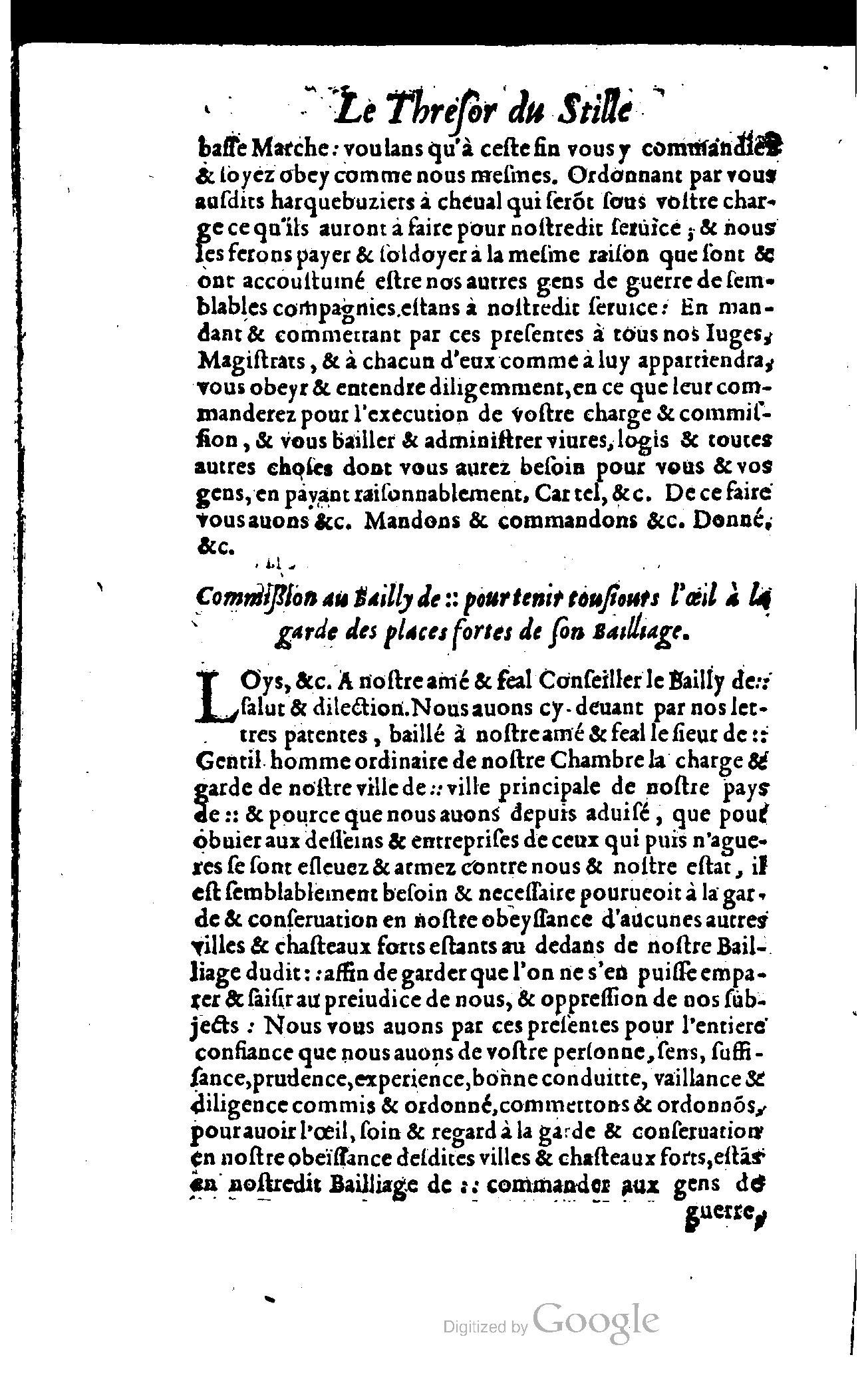 1614 - Jean Richer - Trésor du nouveau style et protocole de la chancellerie de France - BSB Munich