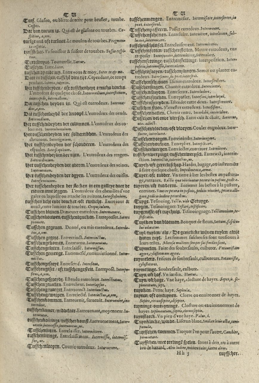 1573 - Christophe Plantin - Trésor du langage bas-allemand - Greifswald