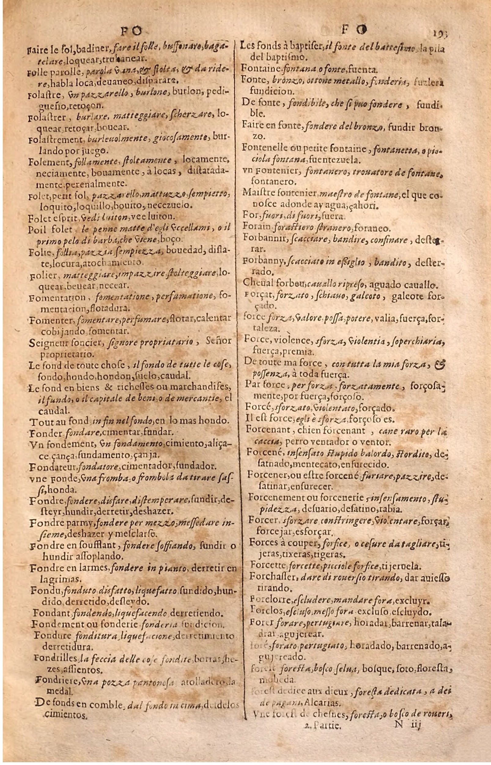 1627 - Jacques Crespin - Trésor des trois langues (Seconde partie) - Regensburg