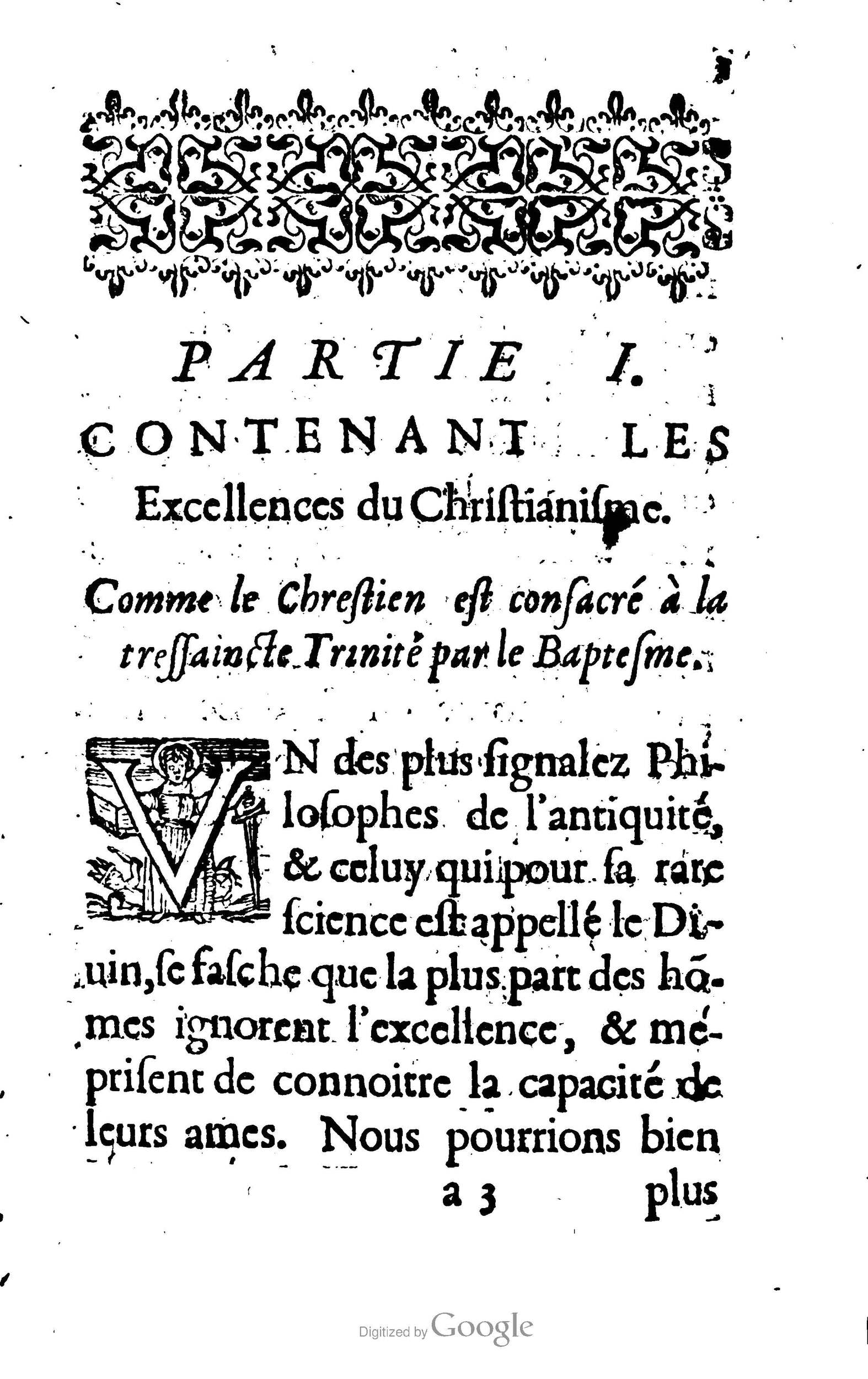 1633 - François Waudré - Trésor spirituel contenant les excellences du christianisme - BM Lyon