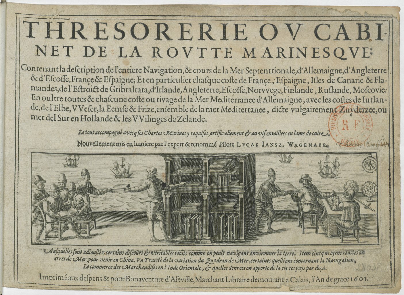 1601 - Bonaventure d’Aseville - Trésorerie ou cabinet de route marinesque - BnF