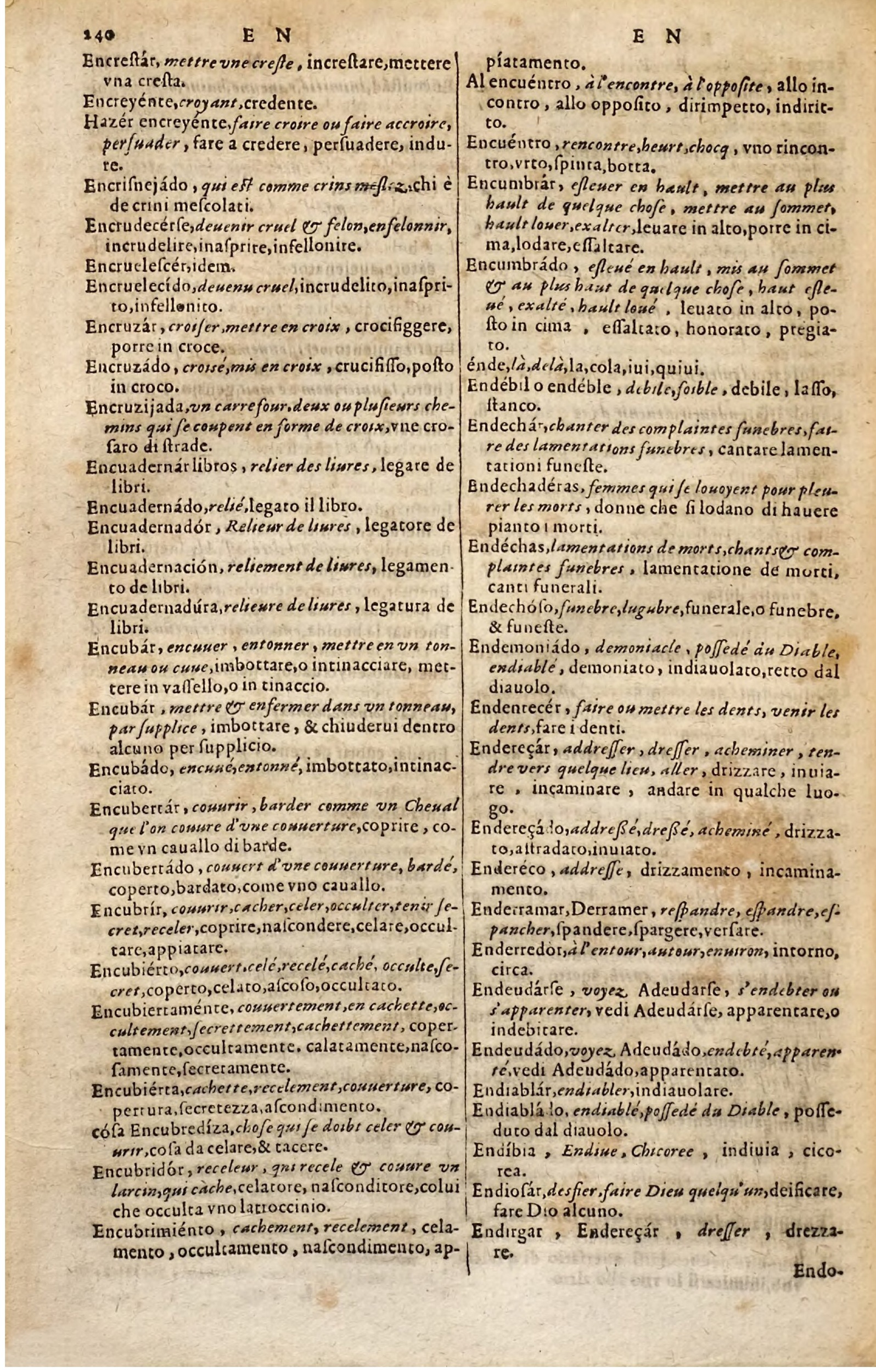 1627 - Jacques Crespin - Trésor des trois langues - Regensburg