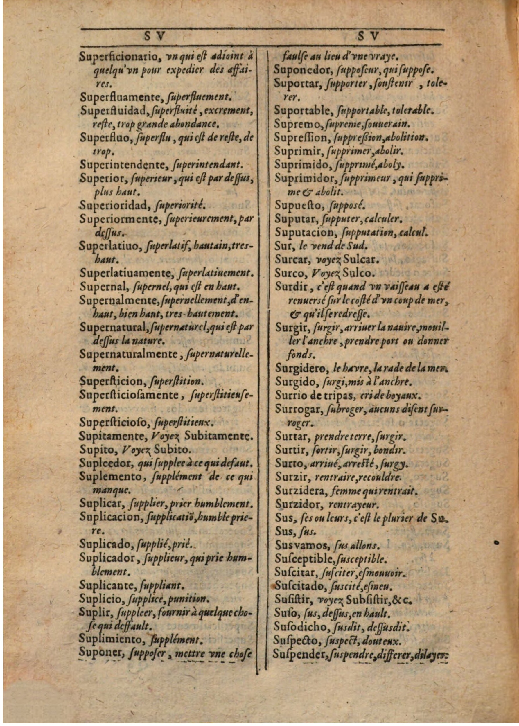 1607 - Marc Orry - Trésor des deux langues espagnole et française (Première partie) - BSB Munich 1607 - Marc Orry - Trésor des deux langues espagnole et française (Première partie) - BSB Munich