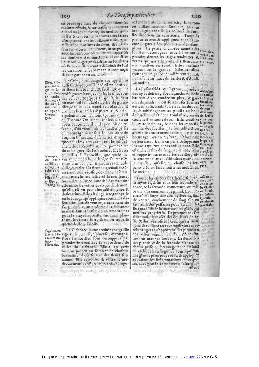 1609 - Étienne Gamonet - Grand dispensaire ou Trésor général et particulier des préservatifs - BIU Santé 1609 - Étienne Gamonet - Grand dispensaire ou Trésor général et particulier des préservatifs - BIU Santé