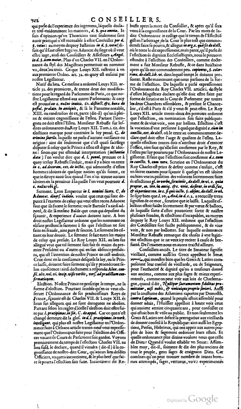 1629 - Veuve Nicolas Buon - Trésor du droit français (29620 T. 1) - BM Lyon