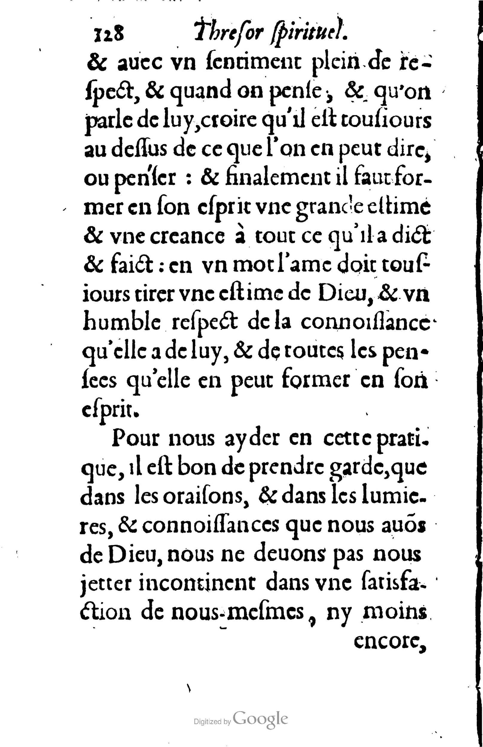 1633 - François Waudré - Trésor spirituel contenant les excellences du christianisme - BM Lyon