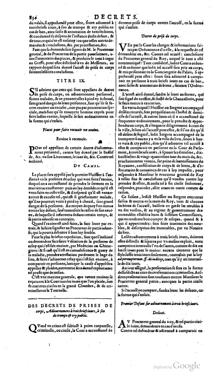 1629 - Veuve Nicolas Buon - Trésor du droit français (29620 T. 1) - BM Lyon