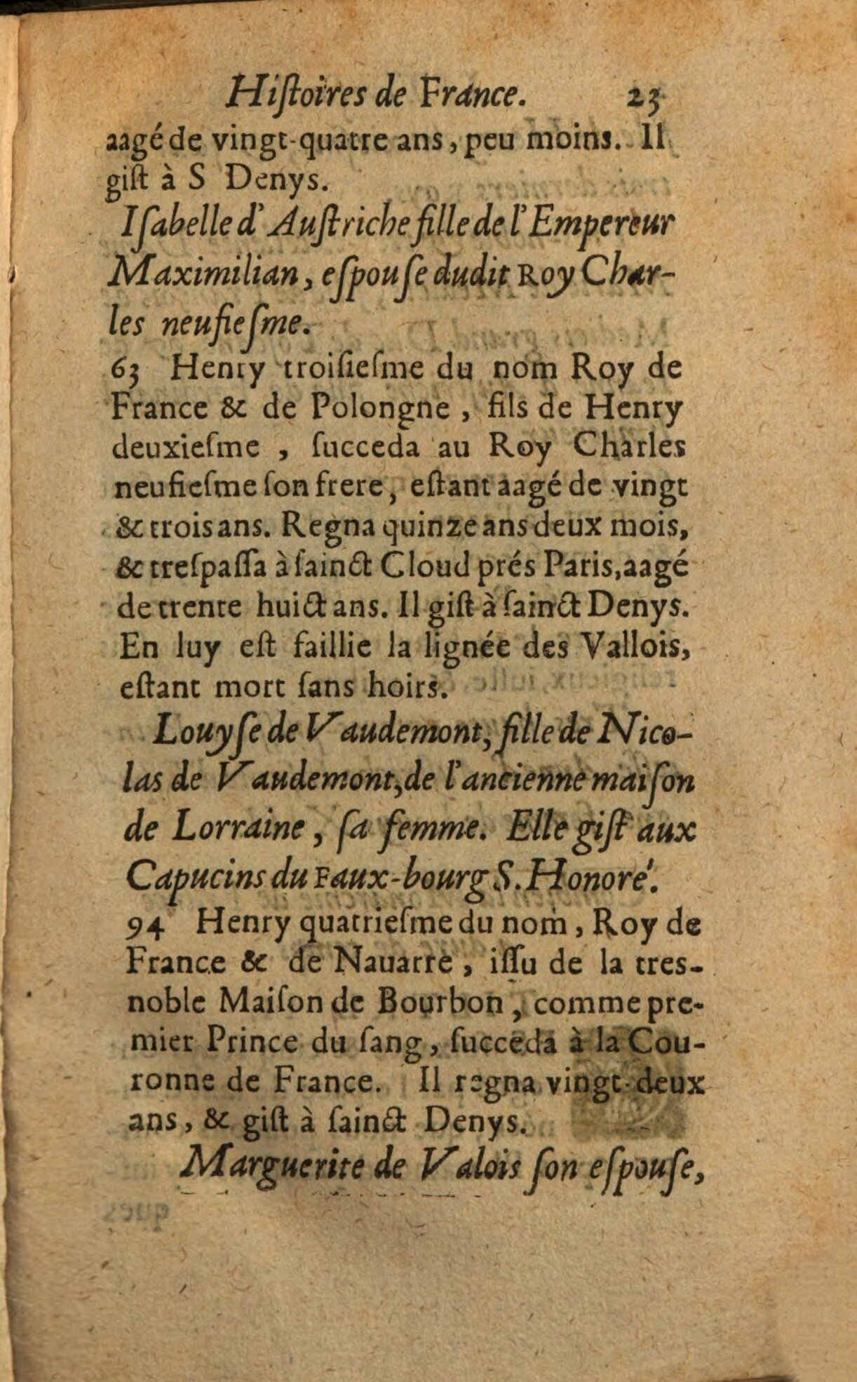 1639 - Jean Corrozet - Trésor des histoires de France - BSB Munich 1639 - Jean Corrozet - Trésor des histoires de France - BSB Munich