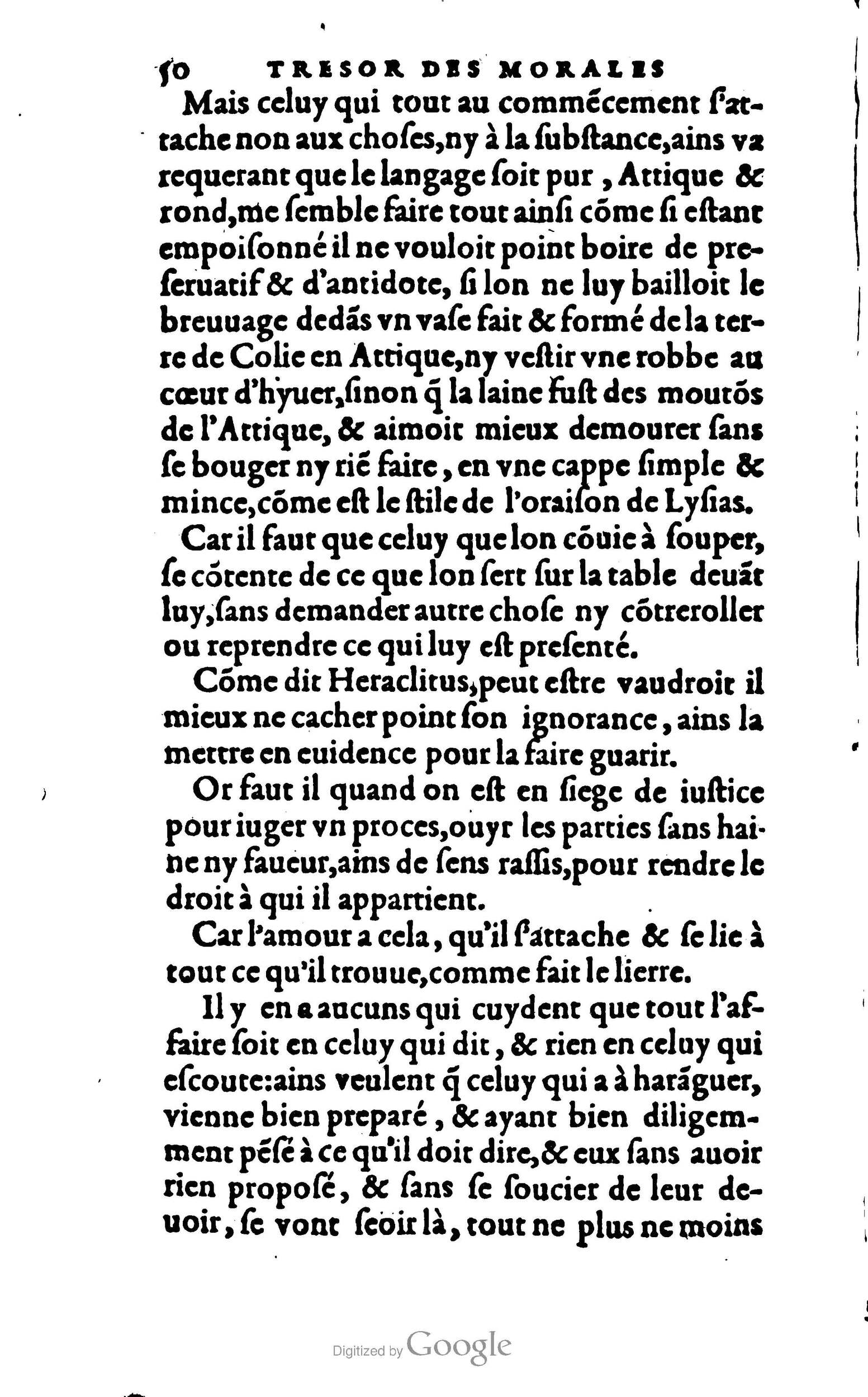 1578 - Jean Poupy - Trésor des morales de Plutarque - BSB Munich