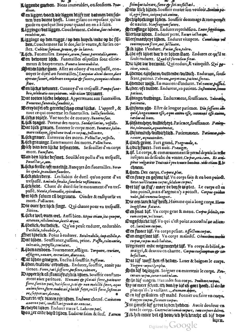 1573 - Christophe Plantin - Trésor du langage bas-allemand - BM Lyon 1573 - Christophe Plantin - Trésor du langage bas-allemand - BM Lyon