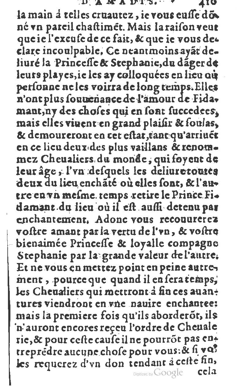 1582 - Jean Huguetan - Trésor des Amadis T. 1 - BM Lyon