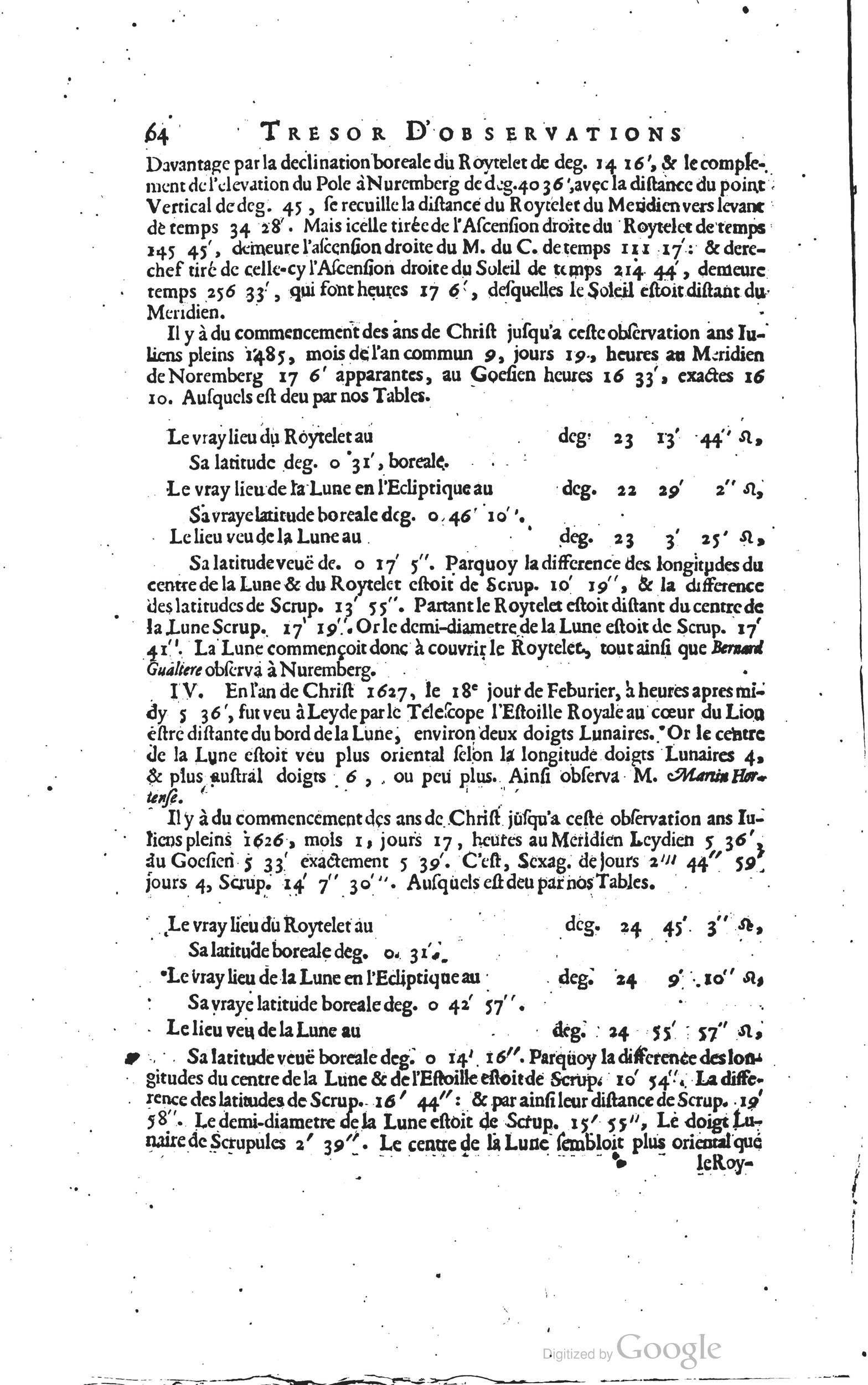 1634 - Zacharie Roman - Les Tables perpétuelles - Universiteit Leiden