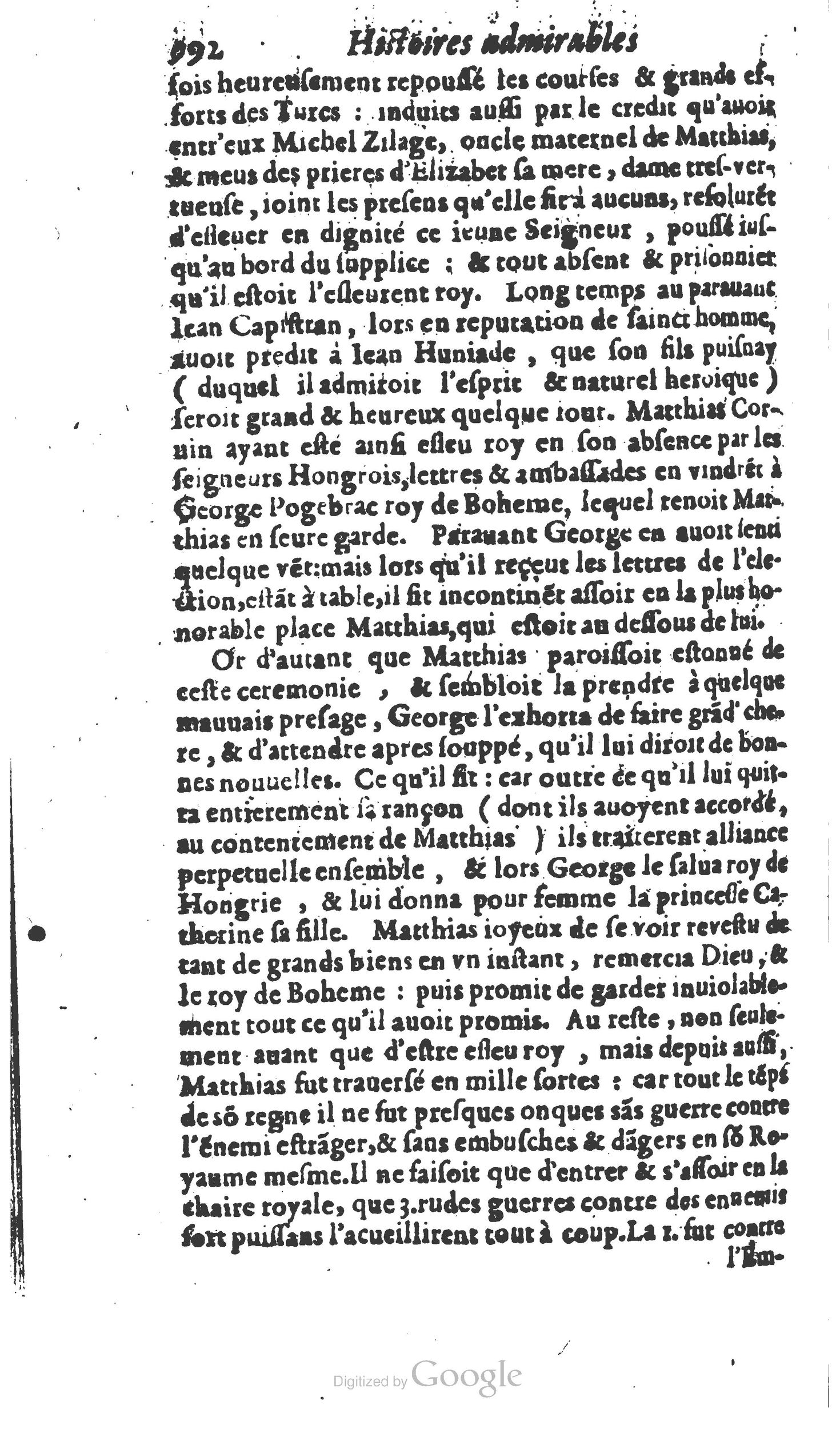 1610 - Paul Marceau - Trésor d’histoires admirables et mémorables - Princeton