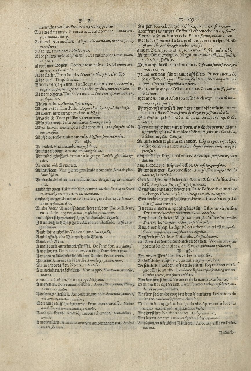 1573 - Christophe Plantin - Trésor du langage bas-allemand - Greifswald 1573 - Christophe Plantin - Trésor du langage bas-allemand - Greifswald