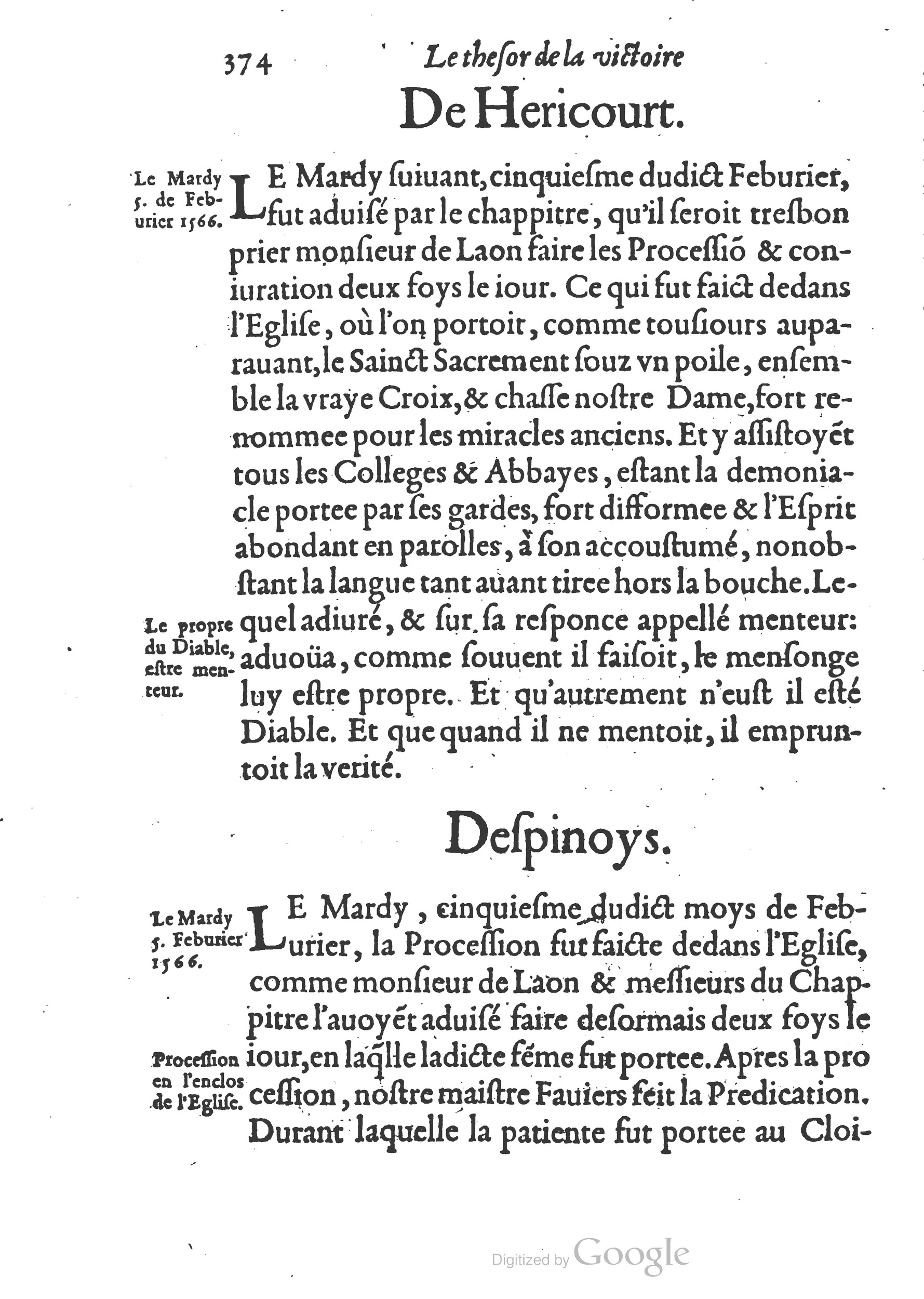 1578 - Nicolas Chesneau - Trésor et entière histoire de la triomphante victoire du corps de Dieu sur l’esprit malin - British Library 1578 - Nicolas Chesneau - Trésor et entière histoire de la triomphante victoire du corps de Dieu sur l’esprit malin - British Library