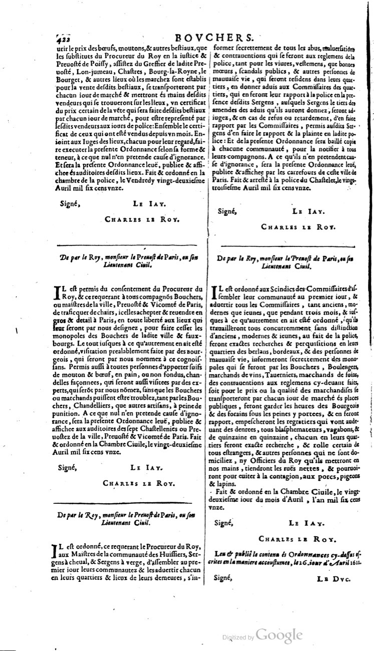 1629 - Veuve Nicolas Buon - Trésor du droit français (21754 T. 1) - BM Lyon