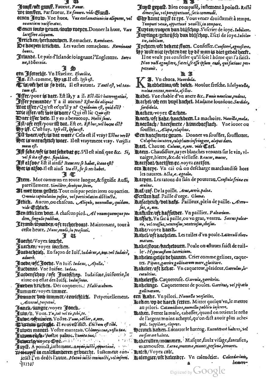 1573 - Christophe Plantin - Trésor du langage bas-allemand - BM Lyon 1573 - Christophe Plantin - Trésor du langage bas-allemand - BM Lyon