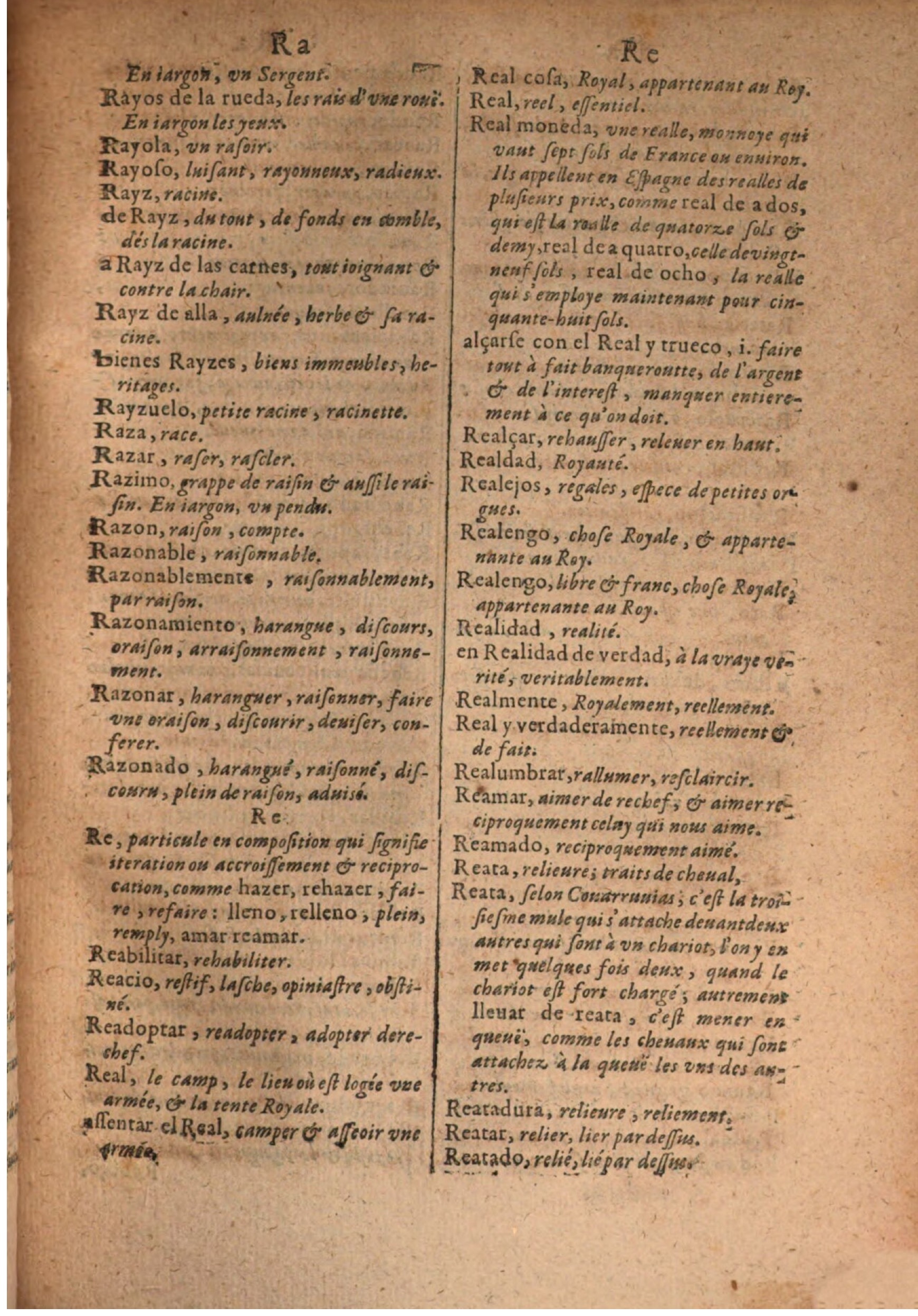 1645 - A. de Sommaville et A. Courbé - Trésor des deux langues espagnole et française - BSB Munich