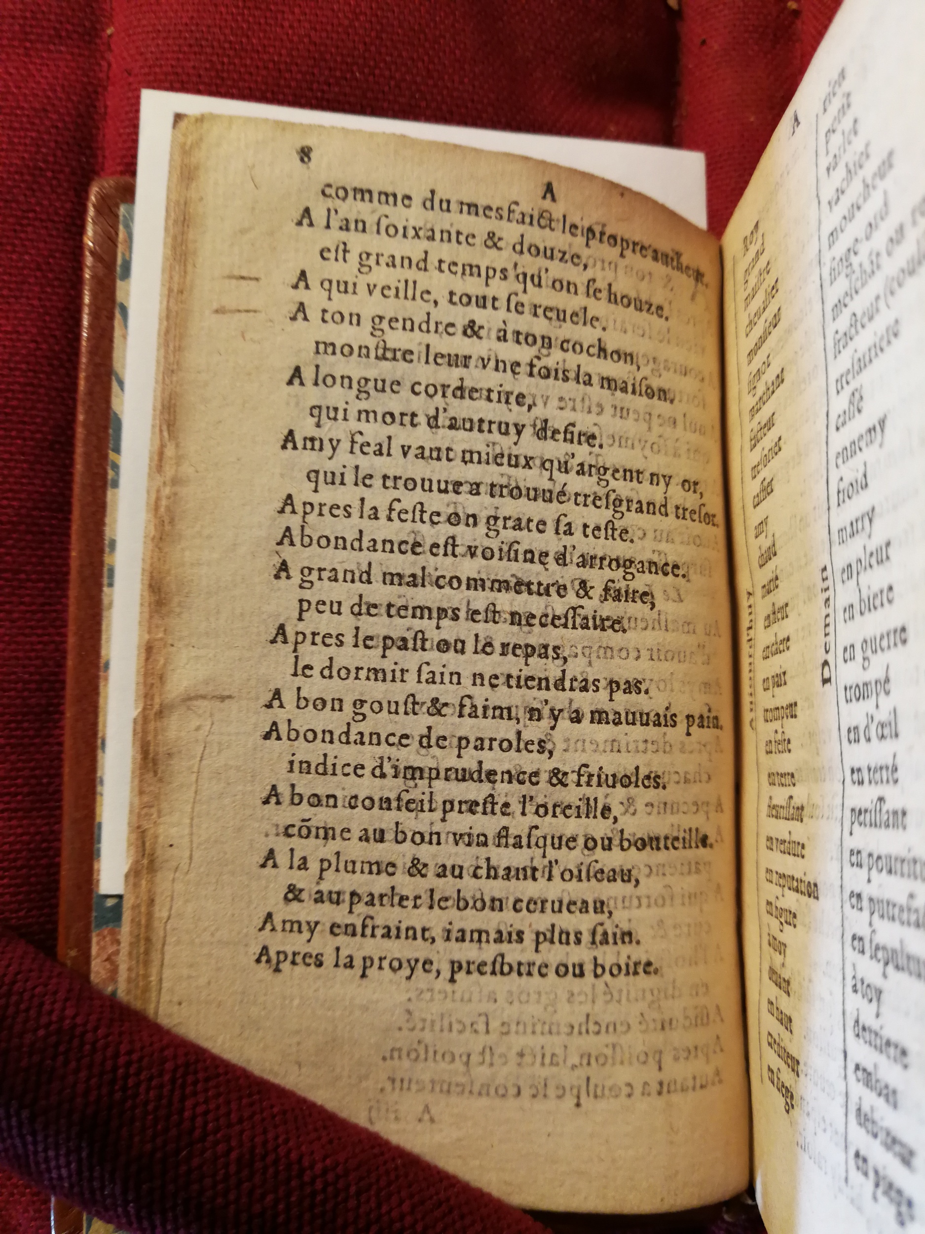 1582 - Nicolas Bonfons - Trésor de sentences dorées - Bibliothèque Sainte-Geneviève