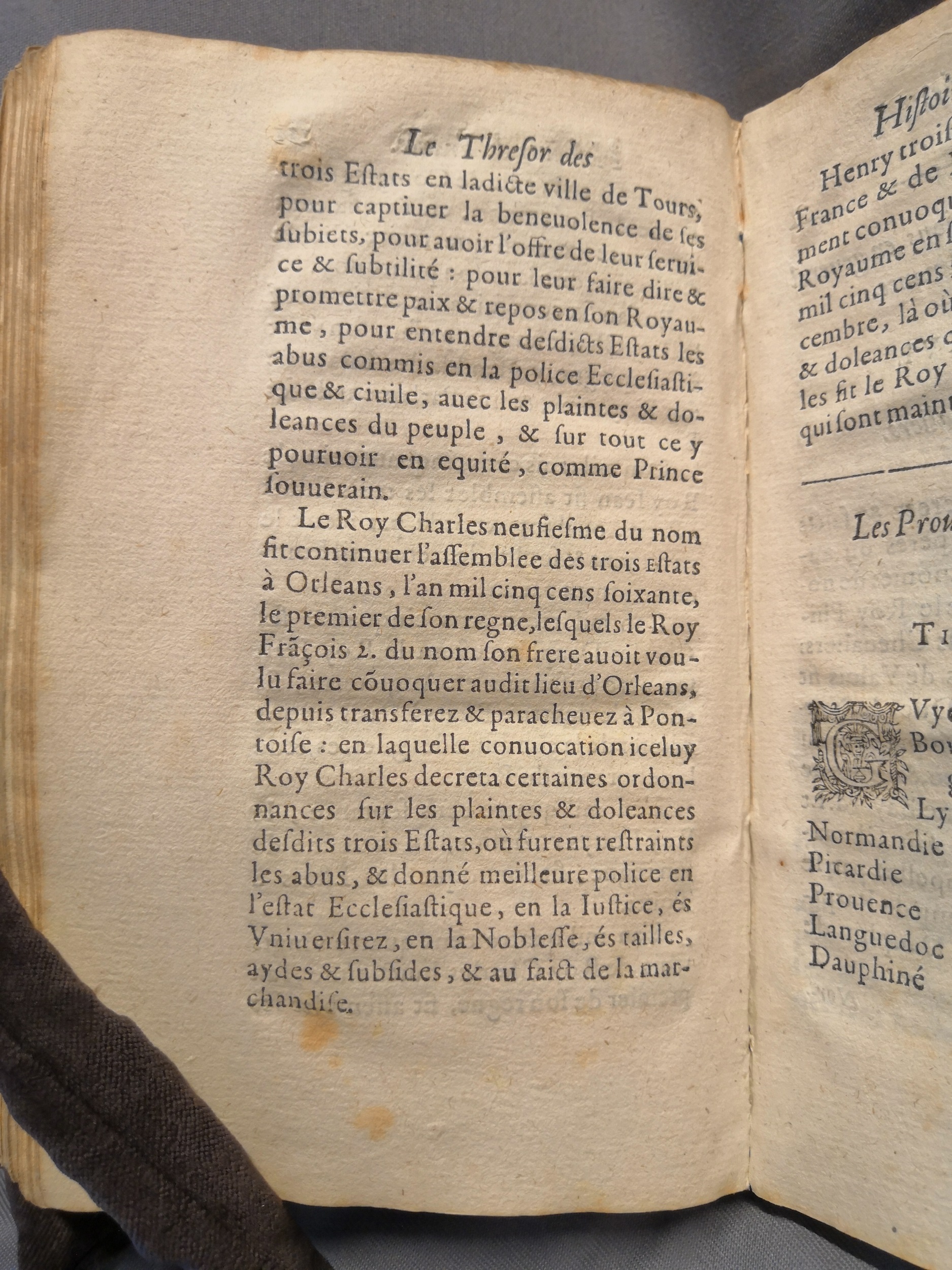 1614 - Jean Corrozet - Trésor des histoires de France - Amsterdam
