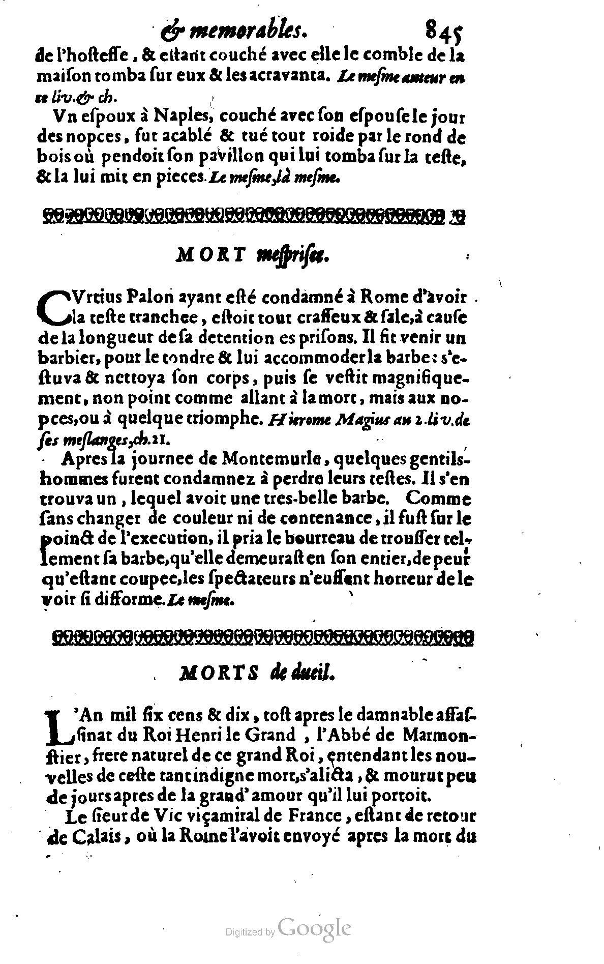 1628 - Jacques Crespin - Trésor d’histoires admirables et mémorables - BSB Munich