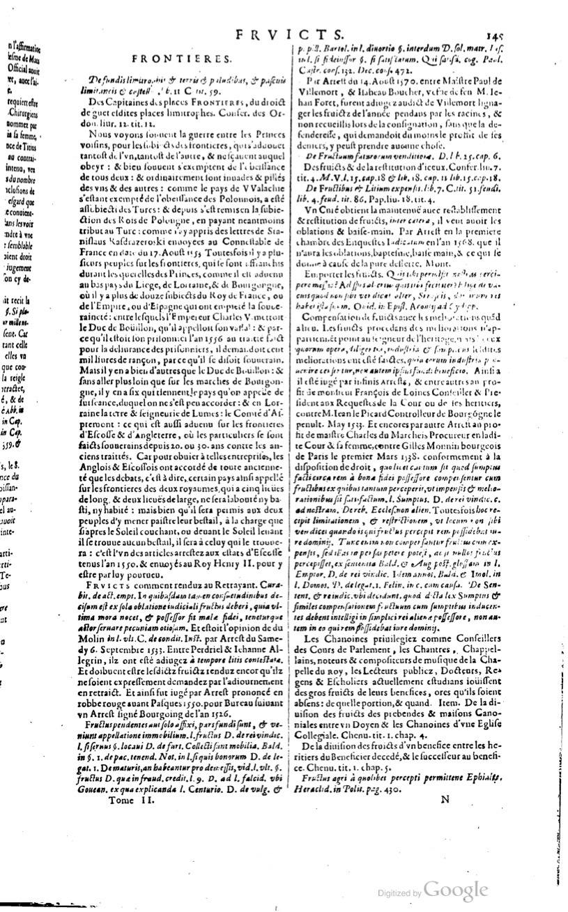 1629 - Veuve Nicolas Buon - Trésor du droit français (29620 T. 2) - BM Lyon