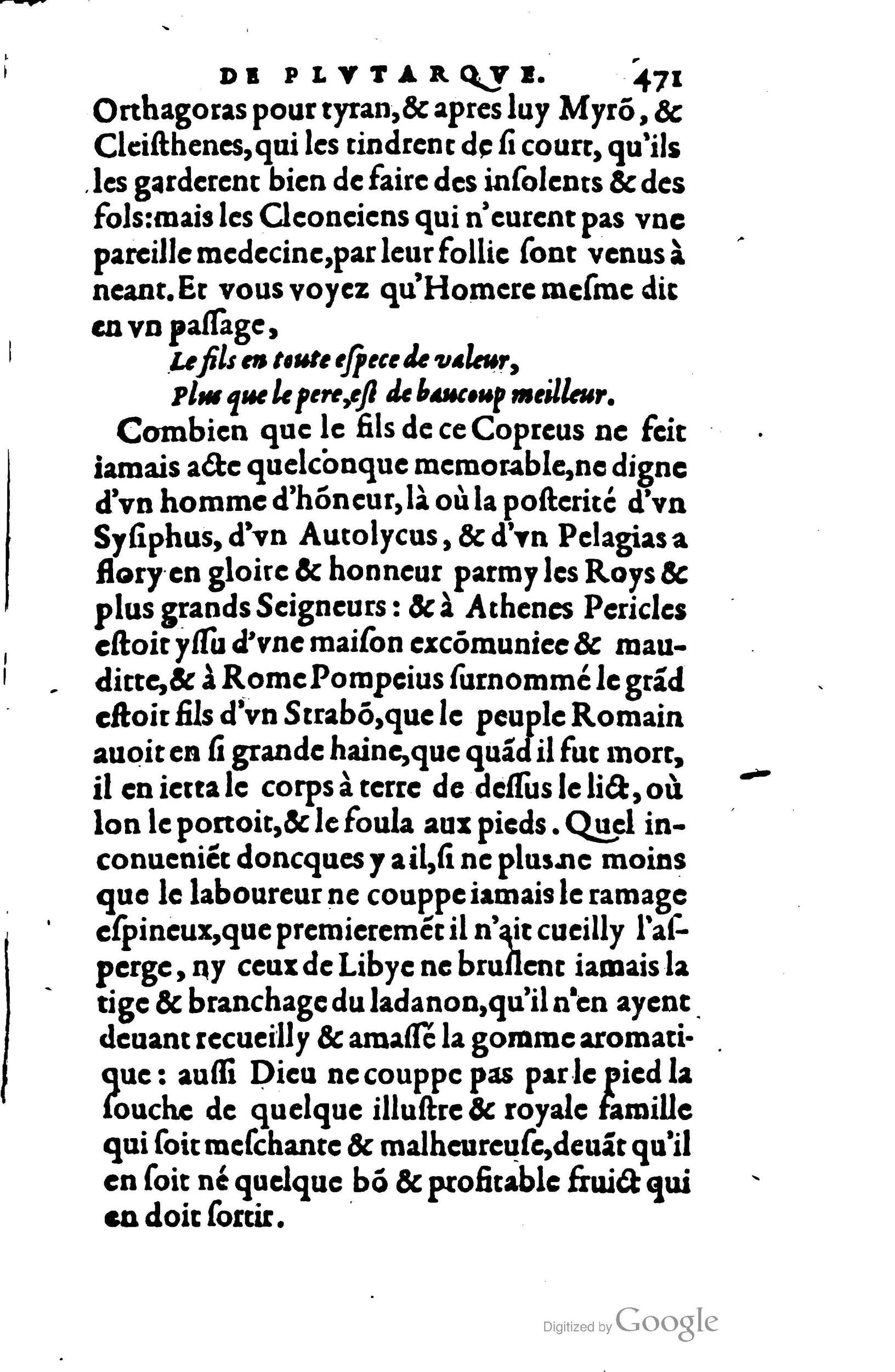 1578 - Jean Poupy - Trésor des morales de Plutarque - BSB Munich