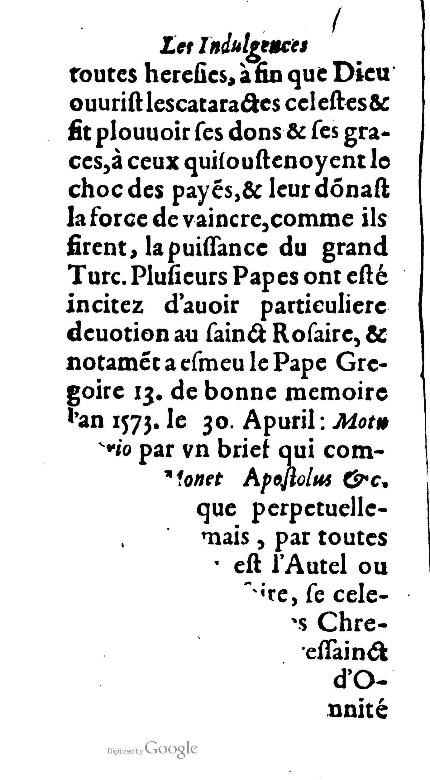 1604 - Jean Le Bouc - Trésor des indulgences du Saint Rosaire - BM Lyon 1604 - Jean Le Bouc - Trésor des indulgences du Saint Rosaire - BM Lyon