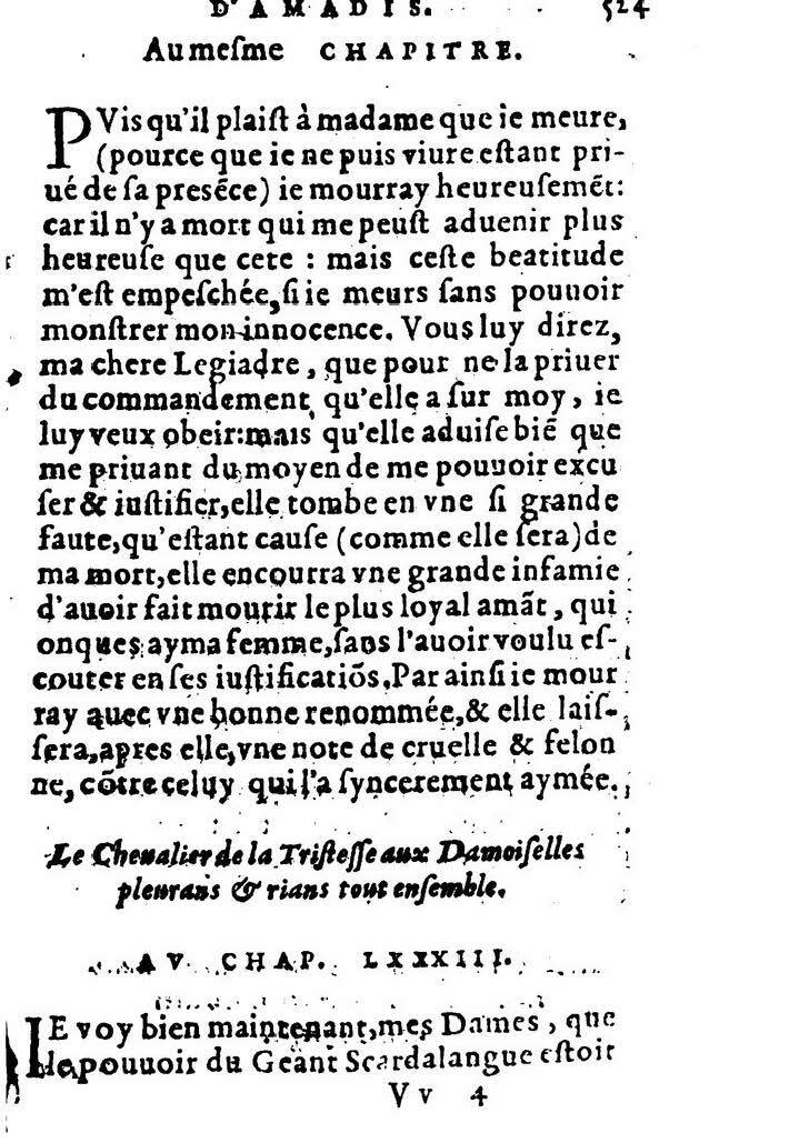 1582 - Jean Huguetan - Trésor des Amadis T. 2 - BM Lyon