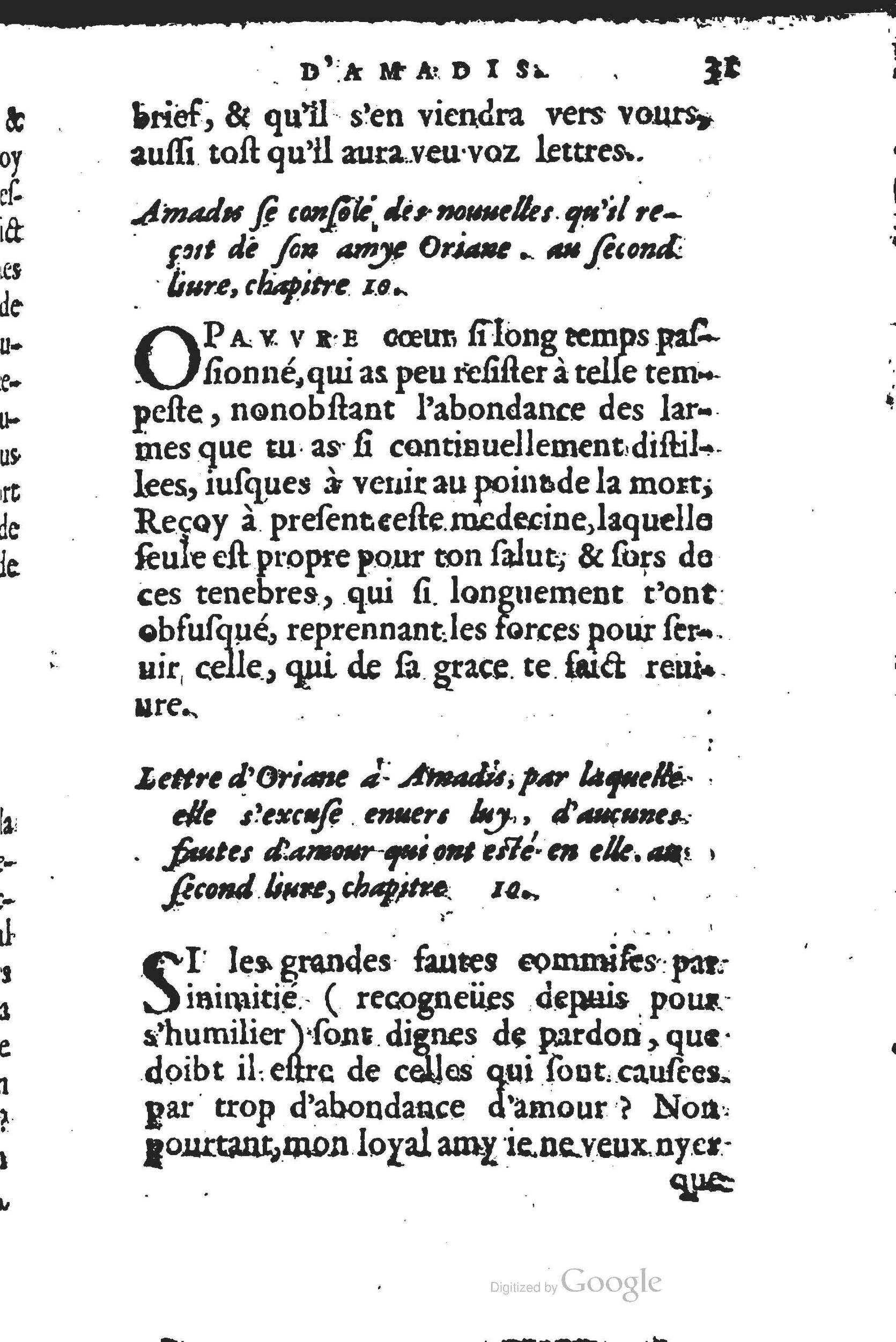 1560 - Jean d’Ogerolles et Gabriel Cotier Lyon - Trésor des Amadis - BSB Munich