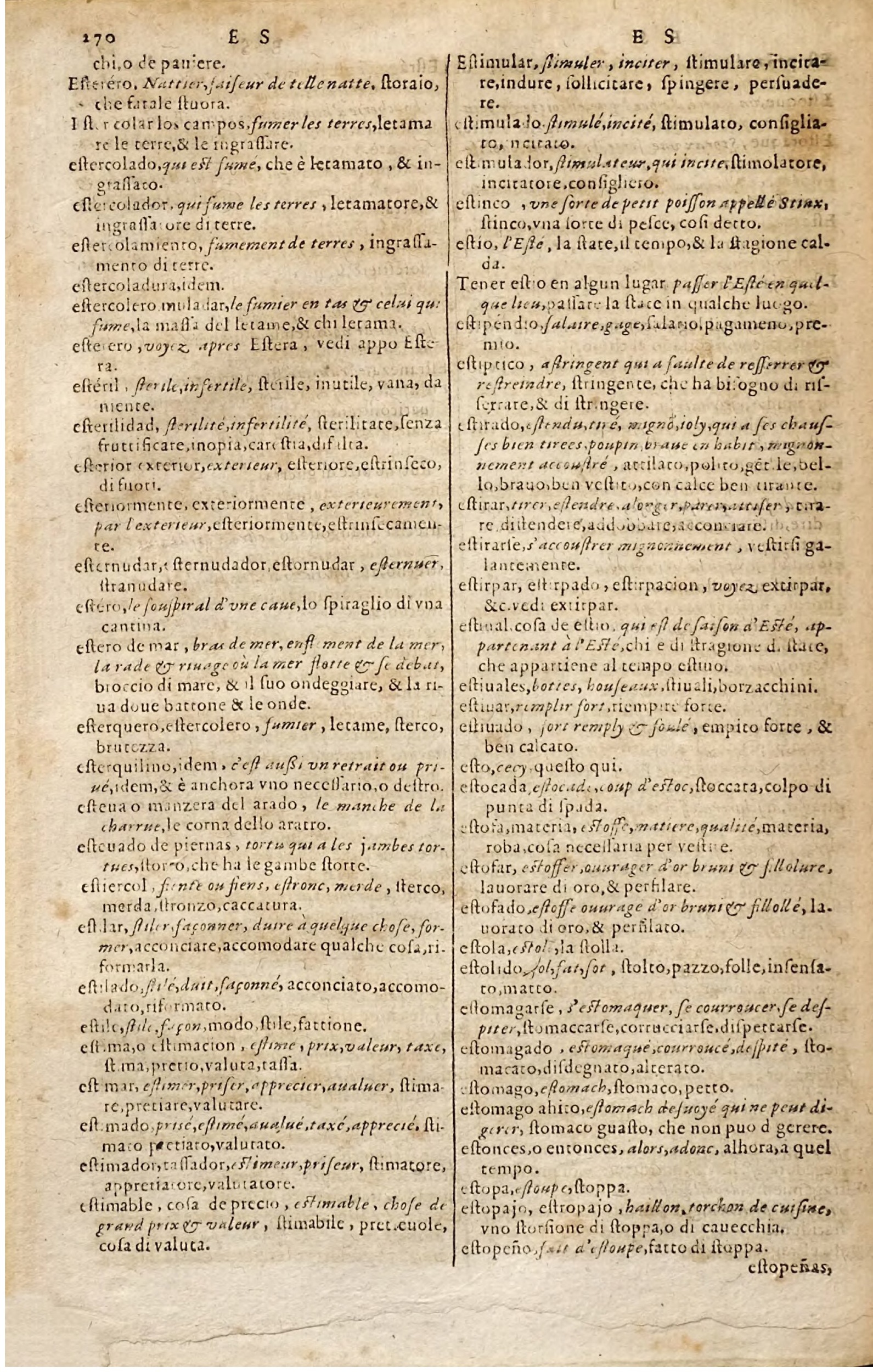 1627 - Jacques Crespin - Trésor des trois langues - Regensburg