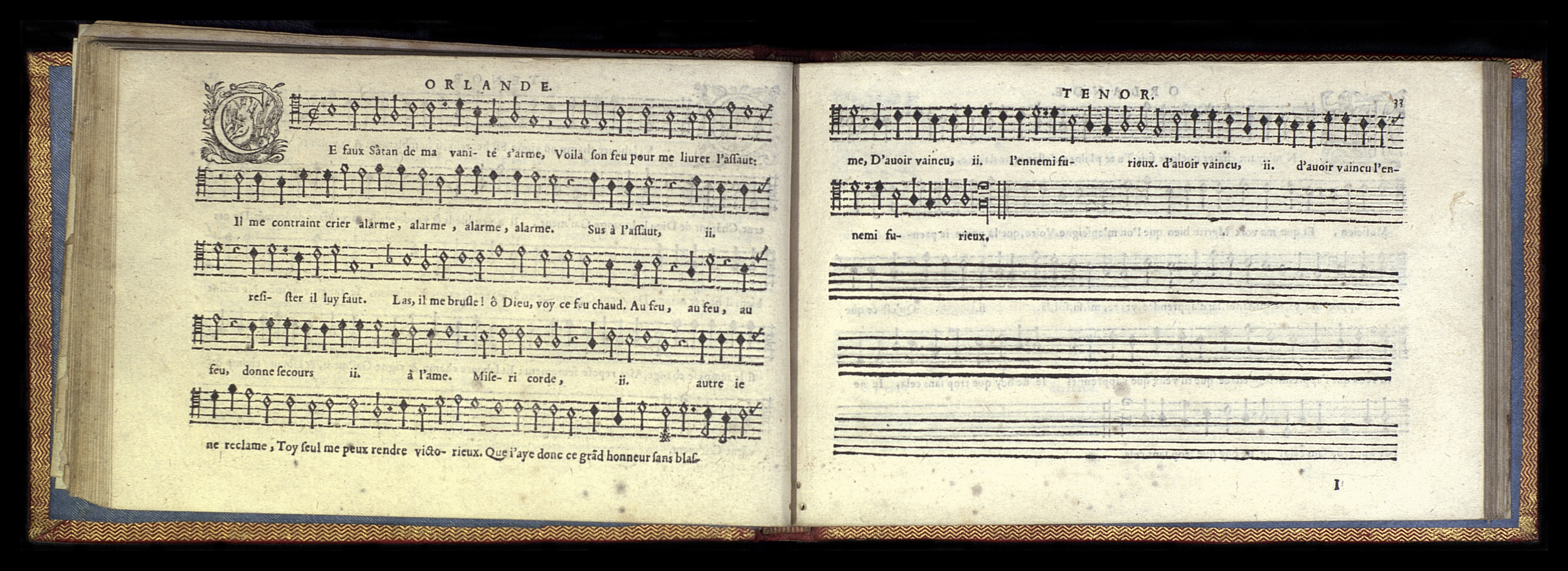 1582 - [Pierre de Saint-André] - Trésor de musique d’Orlande de Lassus Tenor - Mons