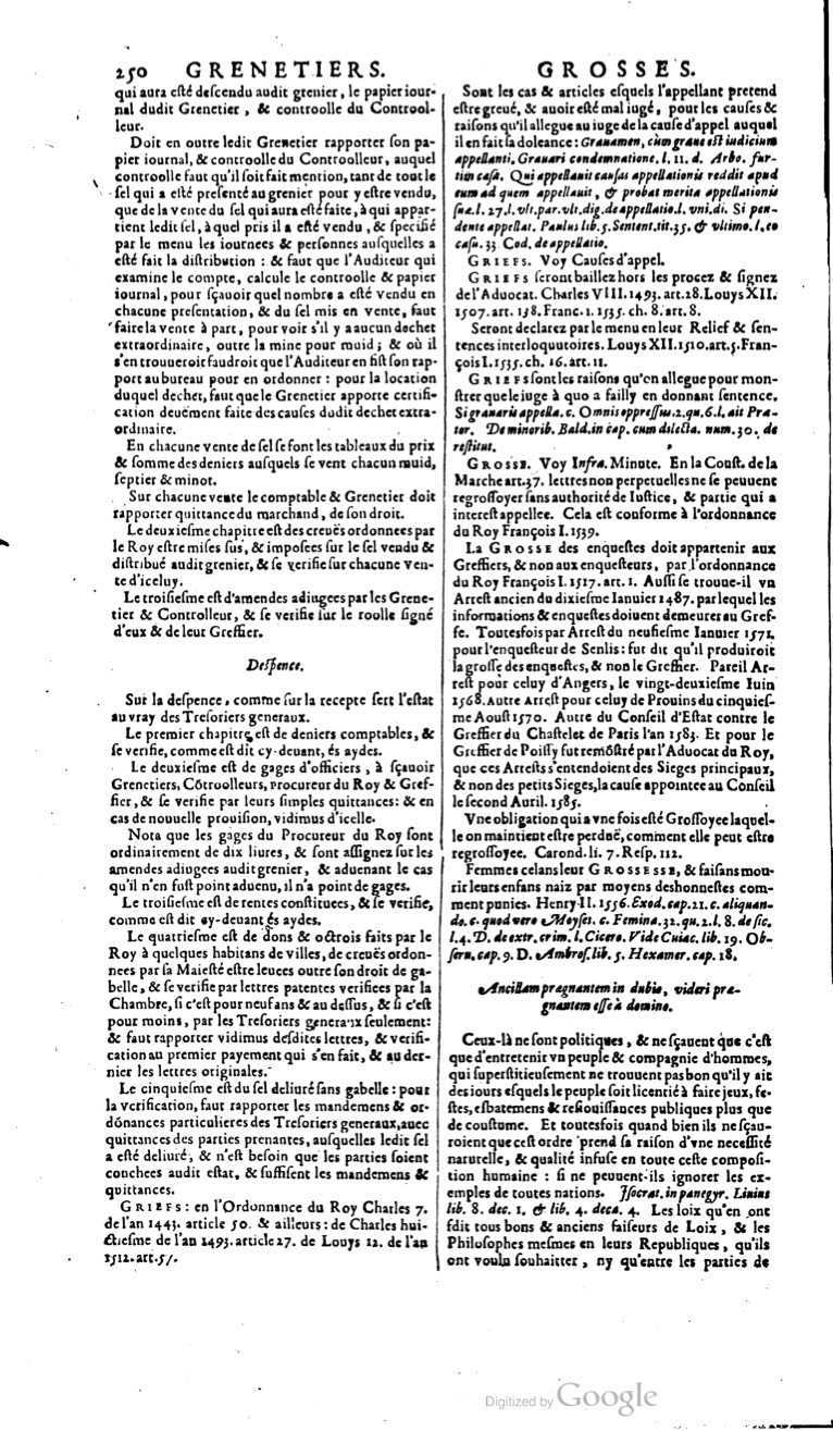 1629 - Veuve Nicolas Buon - Trésor du droit français (29620 T. 2) - BM Lyon