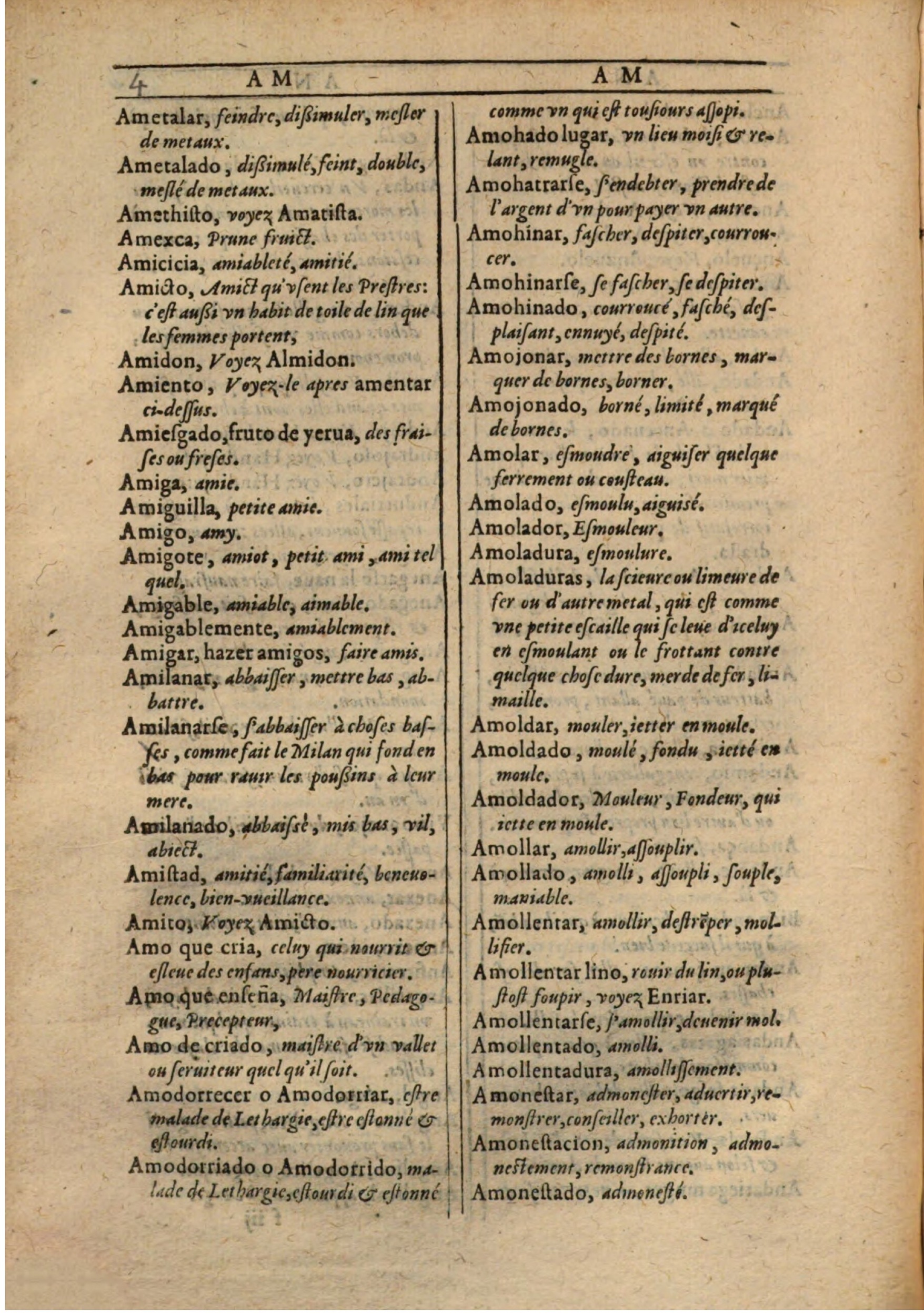 1607 - Marc Orry - Trésor des deux langues espagnole et française (Première partie) - BSB Munich 1607 - Marc Orry - Trésor des deux langues espagnole et française (Première partie) - BSB Munich