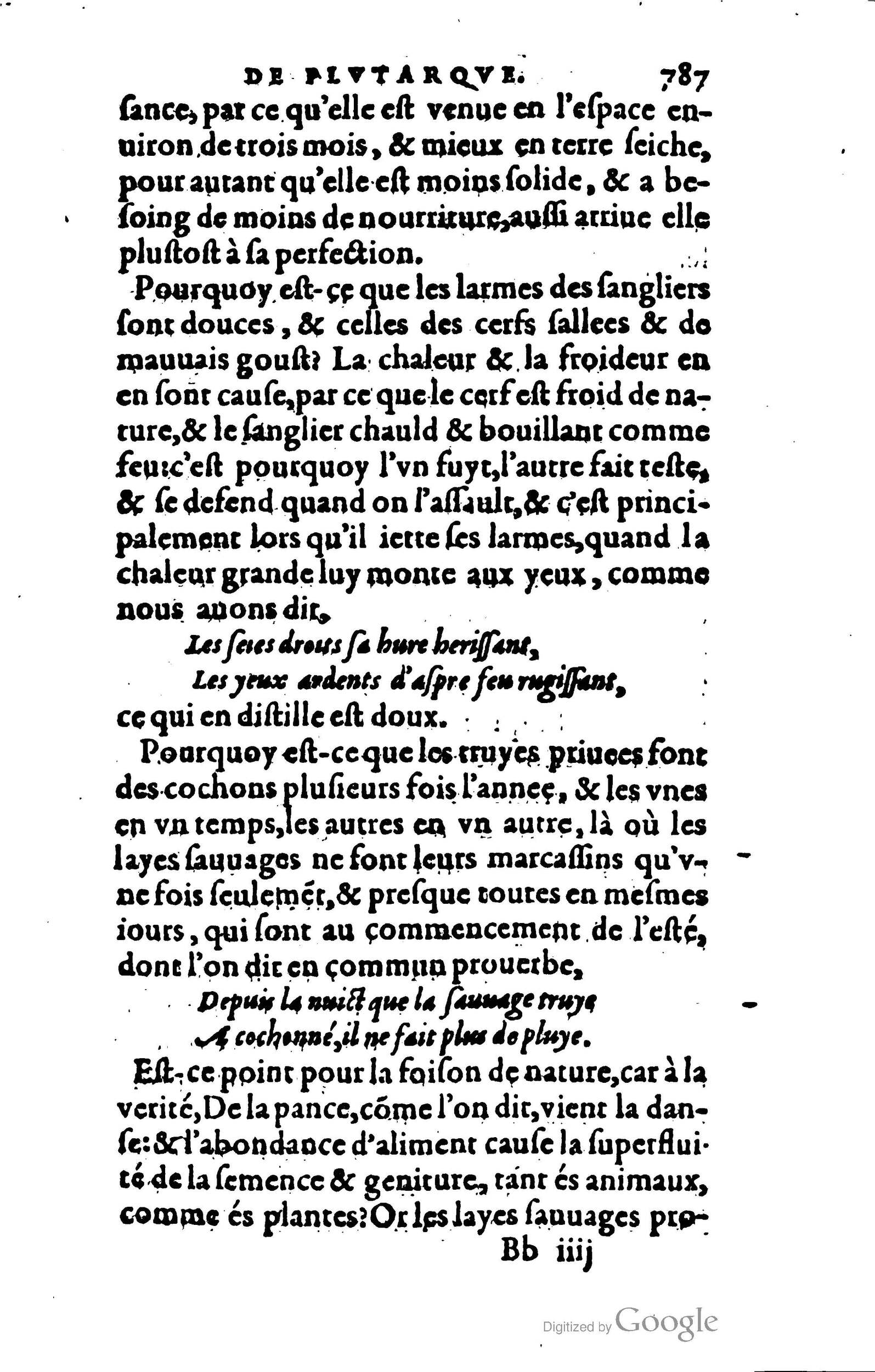 1578 - Jean Poupy - Trésor des morales de Plutarque - BSB Munich