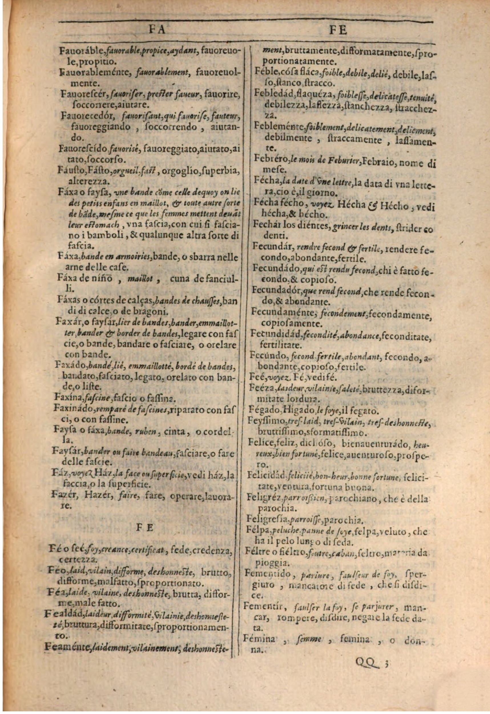 1609 - Philippe Albert et Alexandre Pernet - Trésor des trois langues française, italienne et espagnole (Première partie) - BSB Munich 1609 - Philippe Albert et Alexandre Pernet - Trésor des trois langues française, italienne et espagnole (Première partie) - BSB Munich