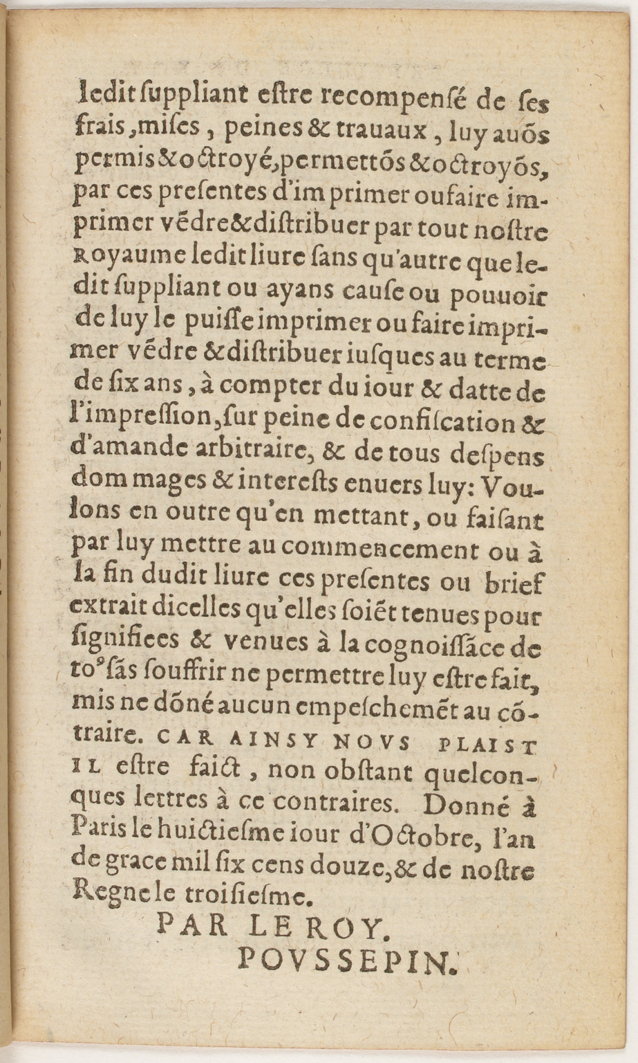 1612 - Charles Sevestre - Toison d’or ou la fleur des Trésors - BnF