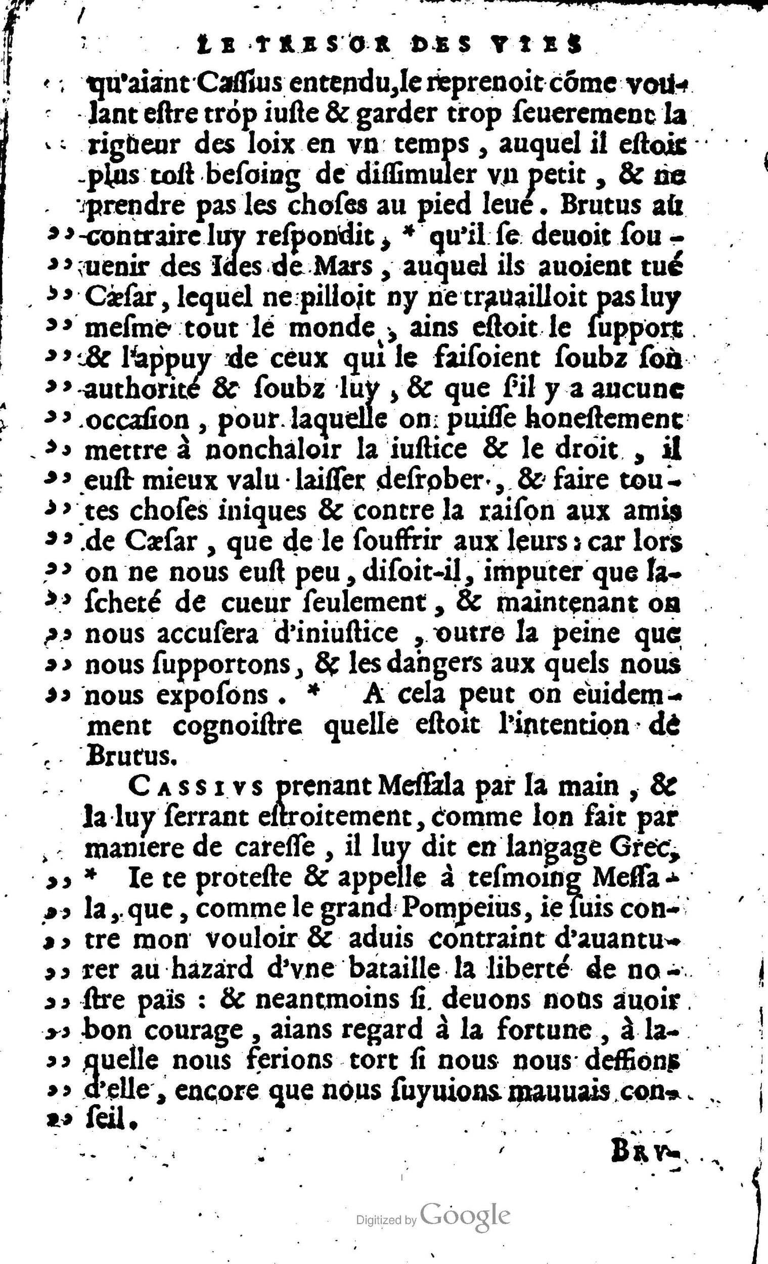 1568 - Willem Silvius - Trésor des vies de Plutarque - Anvers Plantin-Moretus