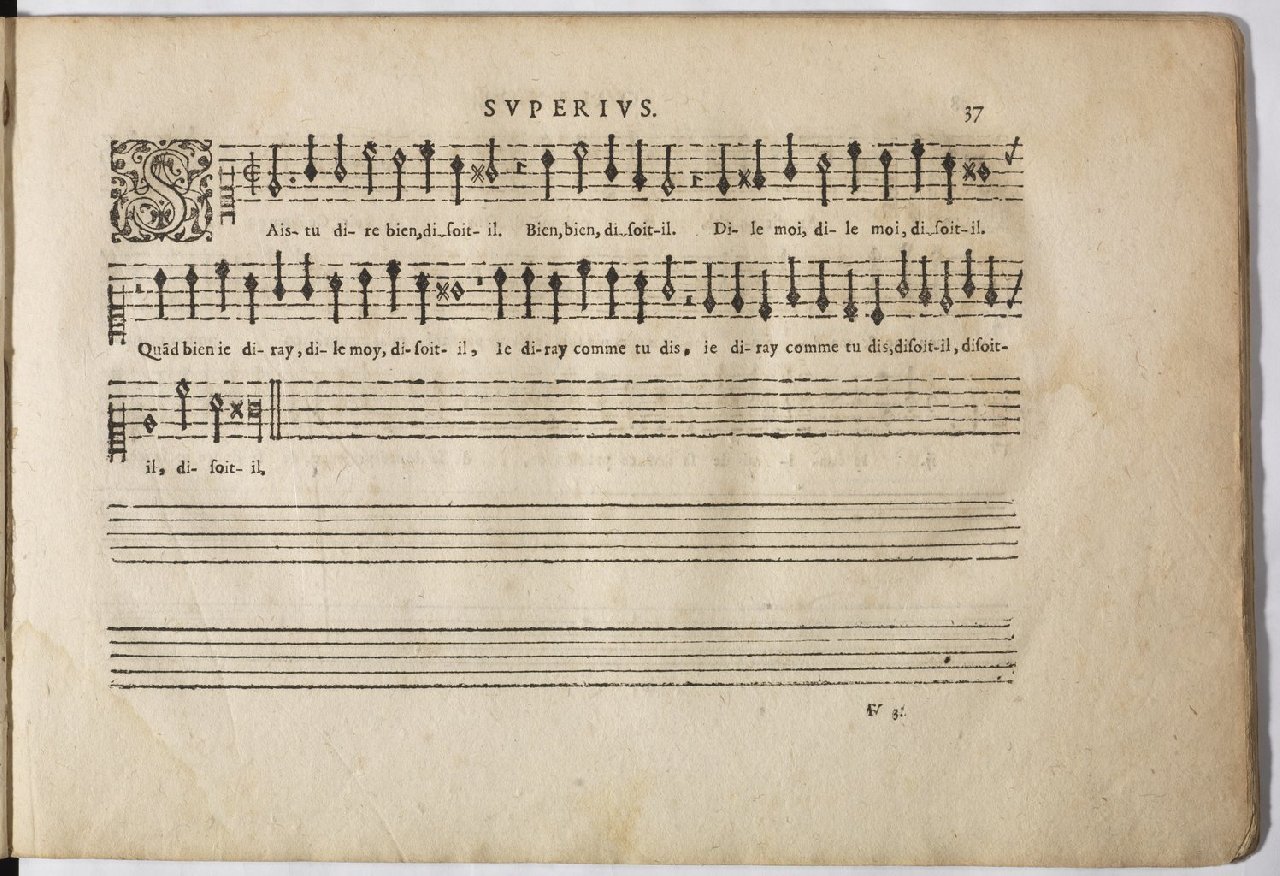 1594 - Paul Marceau - Trésor de musique d&#039;Orlande de Lassus, Superius, Bassus, Tenor, Quinta pars - BnF