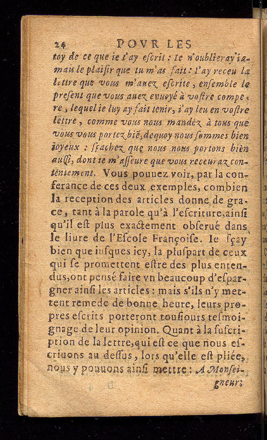 1614 - Barthélemy Vincent - Élite et Trésor des lettres missives - Bâle