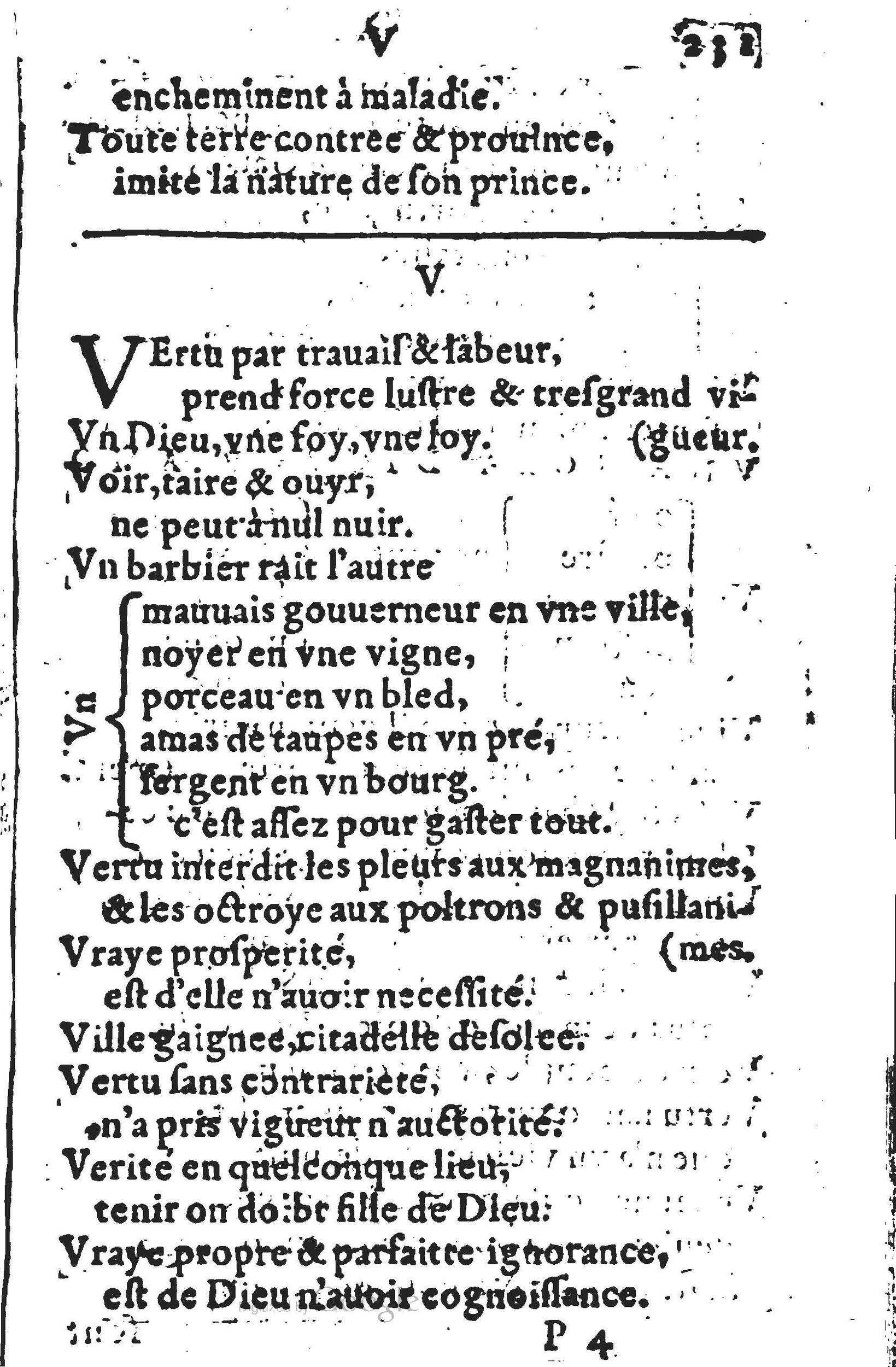 1578 - Nicolas Lescuyer - Trésor des sentences dorées - UGent