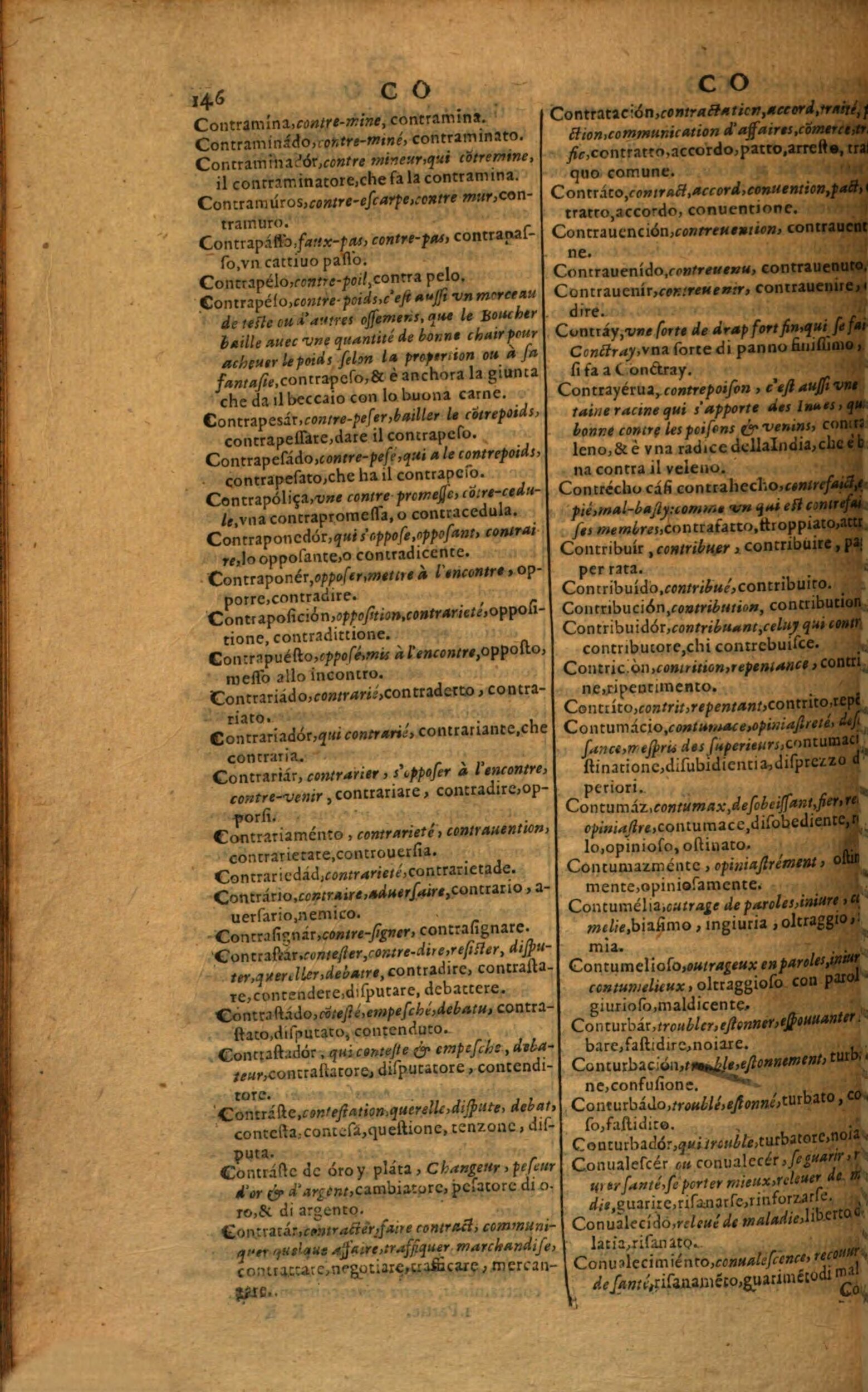 1617 - Samuel Crespin - Trésor des trois langues espagnole, française et italienne (Première partie) - Regensburg