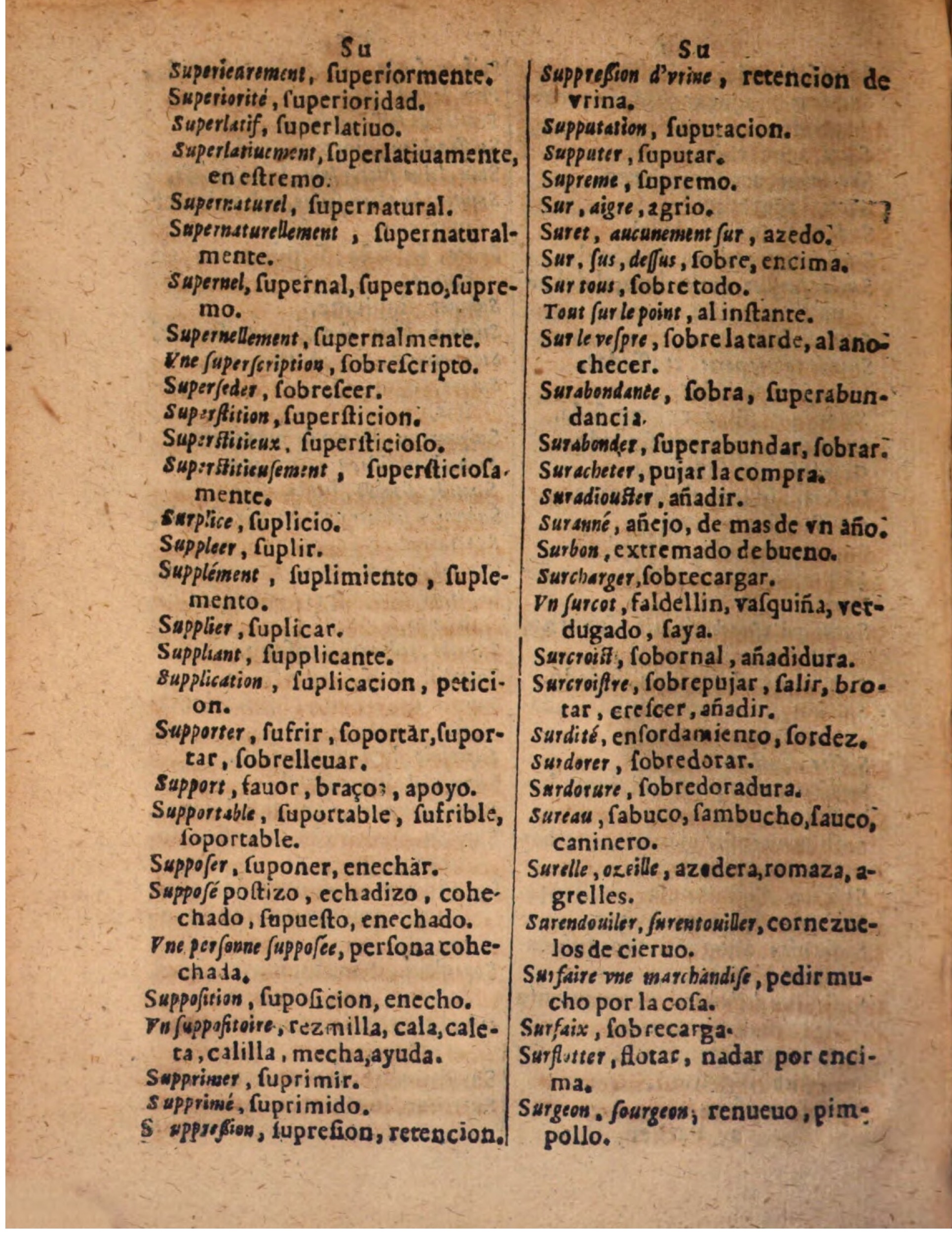 1624 - Hubert Antoine - Trésor des deux langues espagnole et française (Seconde partie) - BSB Munich