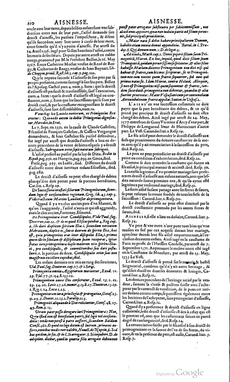 1629 - Veuve Nicolas Buon - Trésor du droit français (29620 T. 1) - BM Lyon