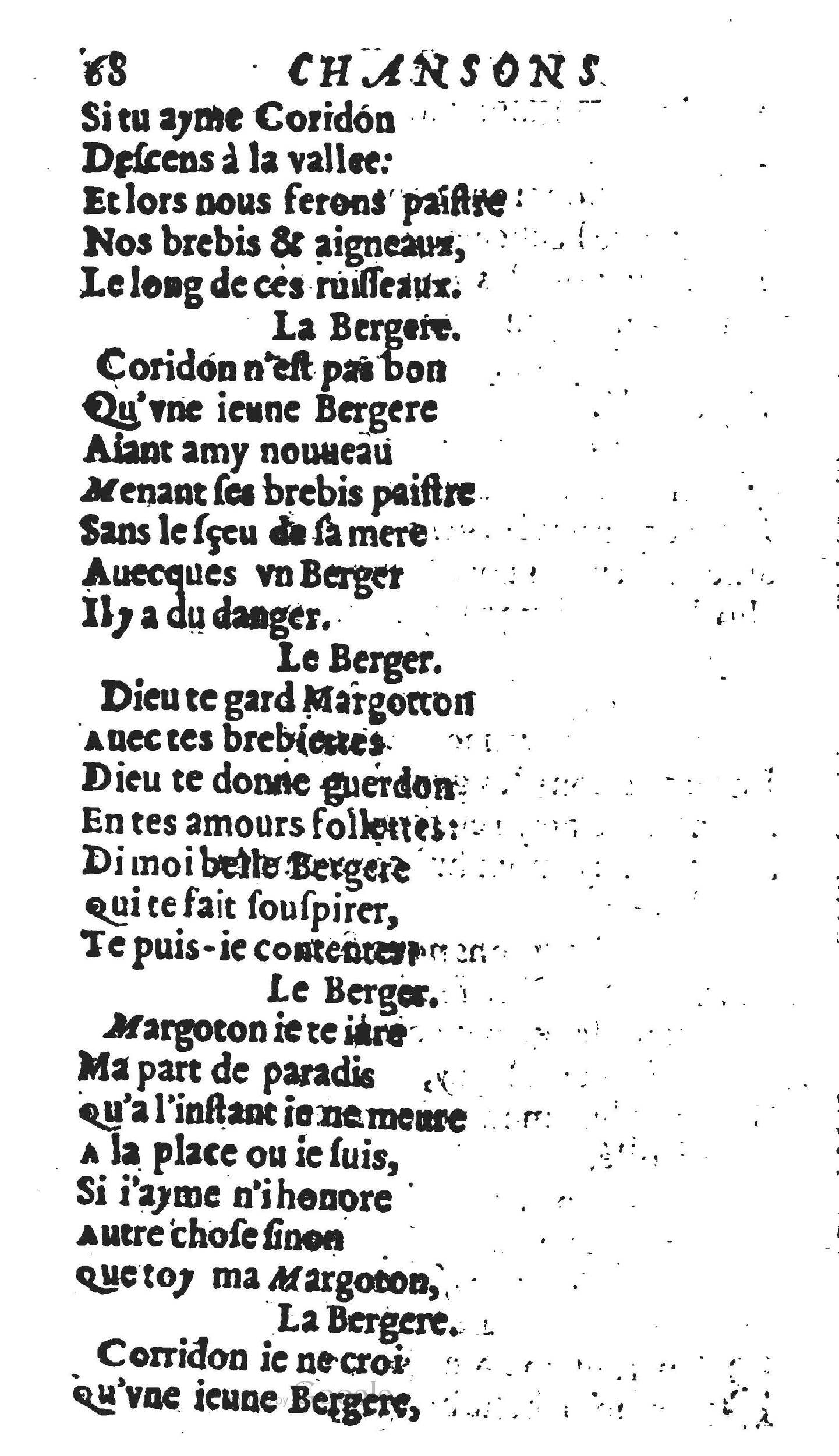 1606 - Théodore Reinsart - Trésor des chansons amoureuses recueillies des plus excellents airs de cour - Livre II - NK ČR Prague 1606 - Théodore Reinsart - Trésor des chansons amoureuses recueillies des plus excellents airs de cour - Livre II - NK ČR Prague