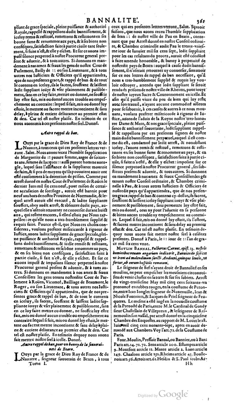 1629 - Veuve Nicolas Buon - Trésor du droit français (21754 T. 1) - BM Lyon