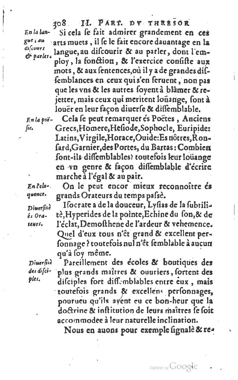 1610 - Louis Coste - Trésor de l’éloquence française (Seconde partie) - BM Lyon